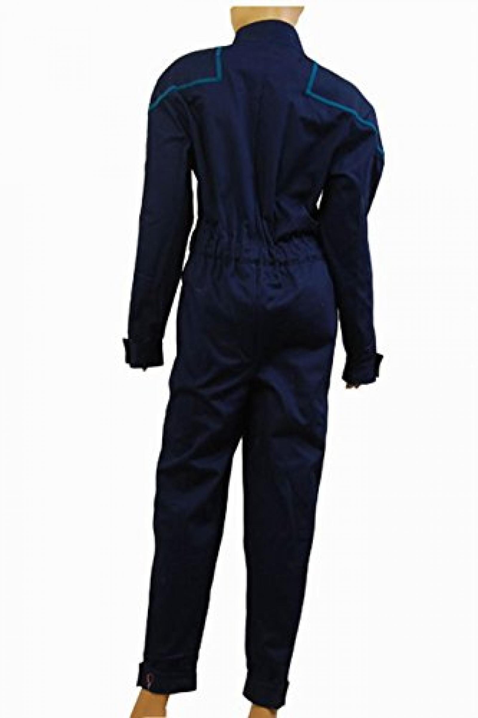 Star Trek Enterprise Duty Jumpsuit Uniform Cosplay Kostuem Blau 