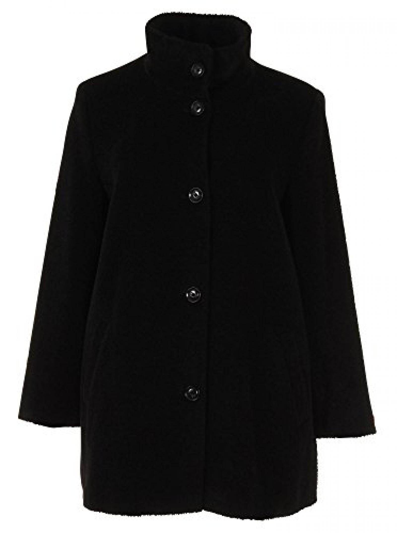 Baronia - Damen - schwarze Wolljacke Baronia - Damen - schwarze Wolljacke