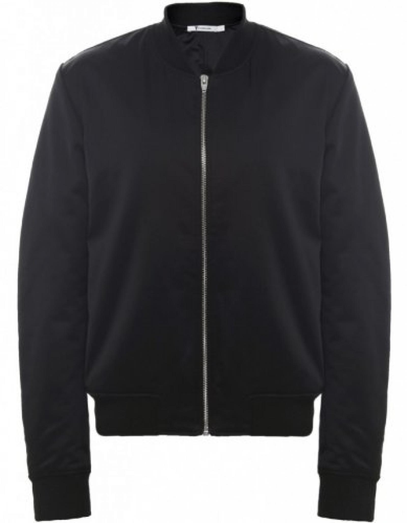 T By Alexander Wang Satin Bomber-Jacke Schwarz T By Alexander Wang Satin Bomber-Jacke Schwarz