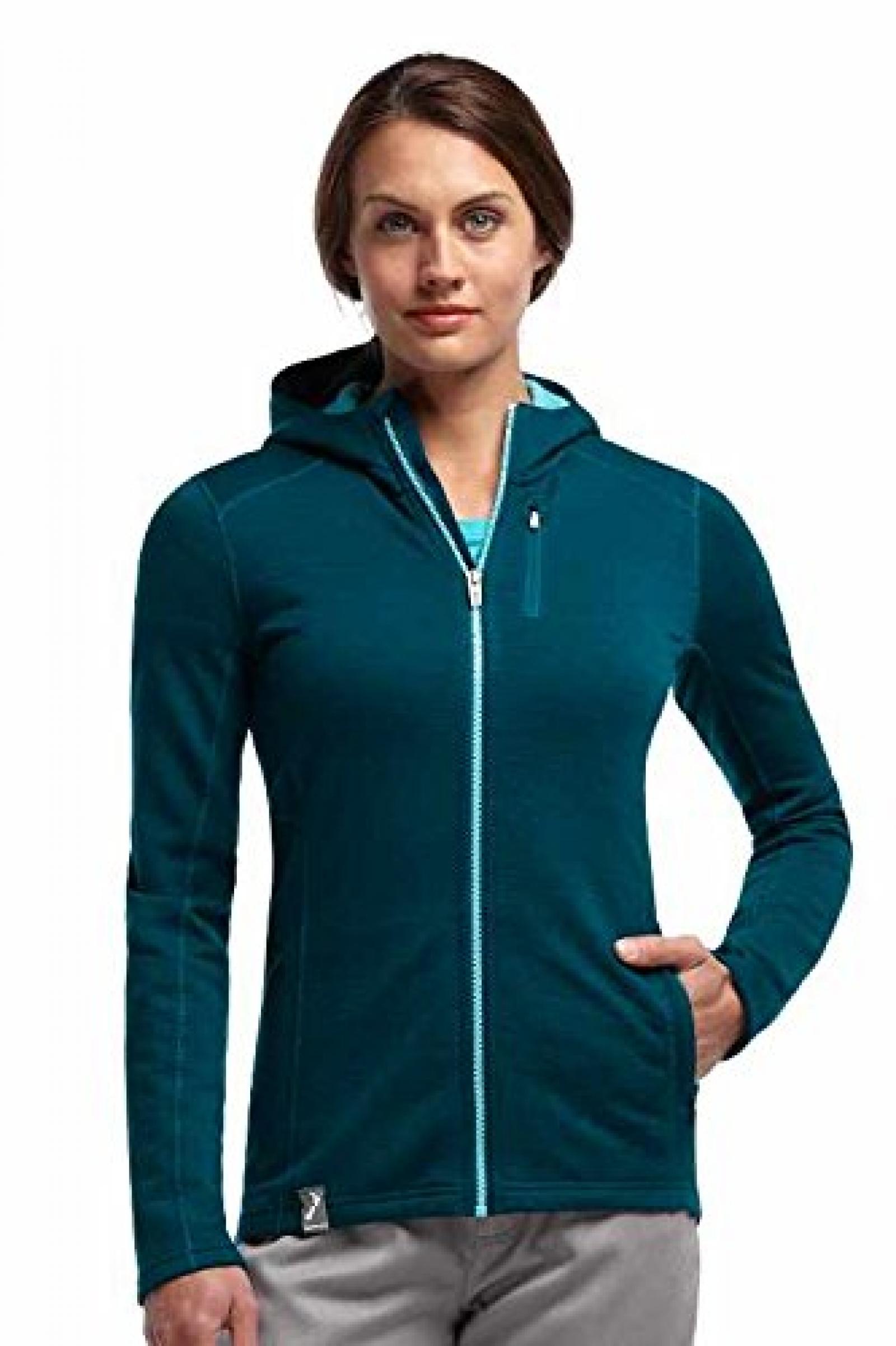 Icebreaker Damen Jacke kapuze Fleece Cascade Long Sleeve Zip Hood Stripe Icebreaker Damen Jacke kapuze Fleece Cascade Long Sleeve Zip Hood Stripe