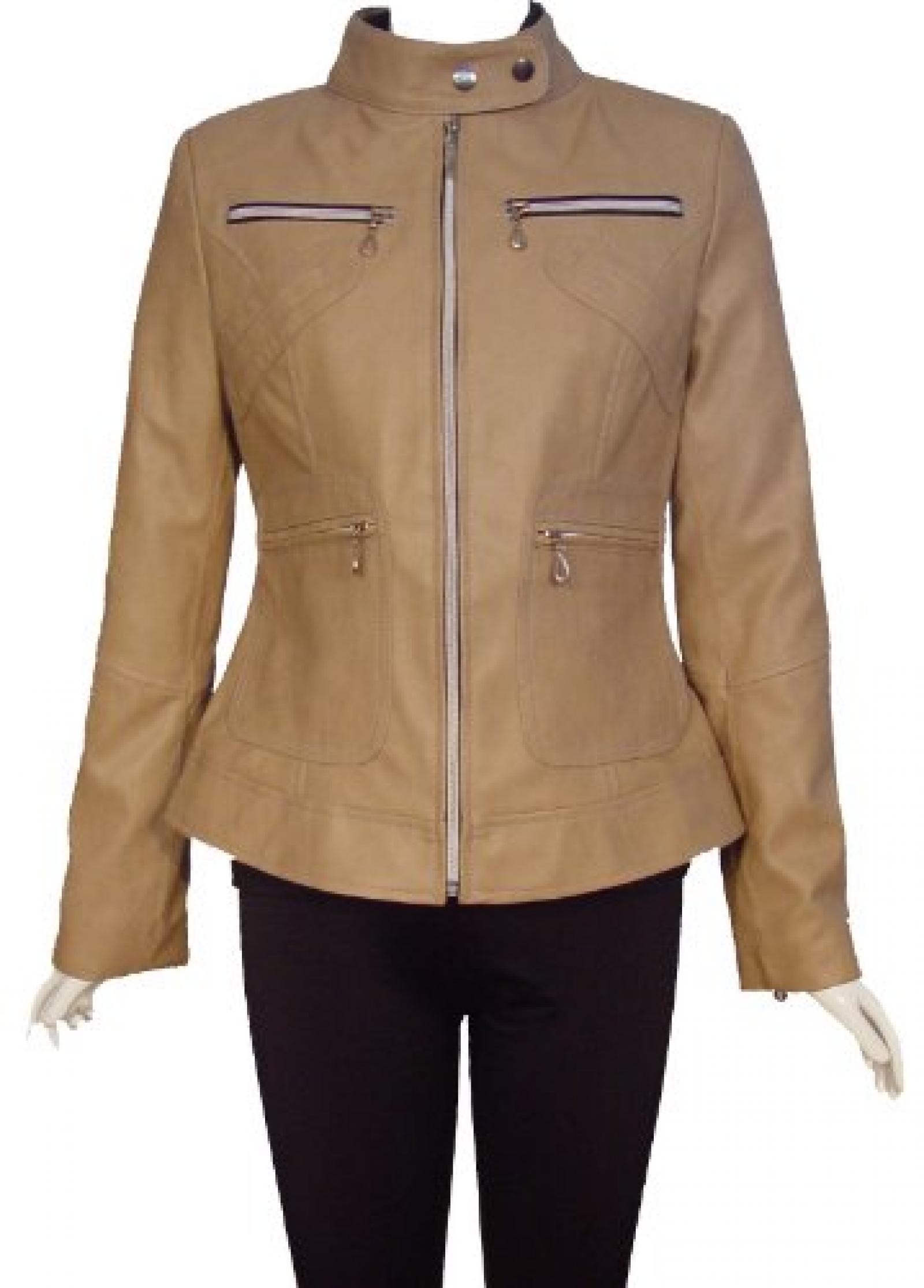 Nettailor Women PLUS SIZE 4073 Lamb Leather Motorcycle Jacket 