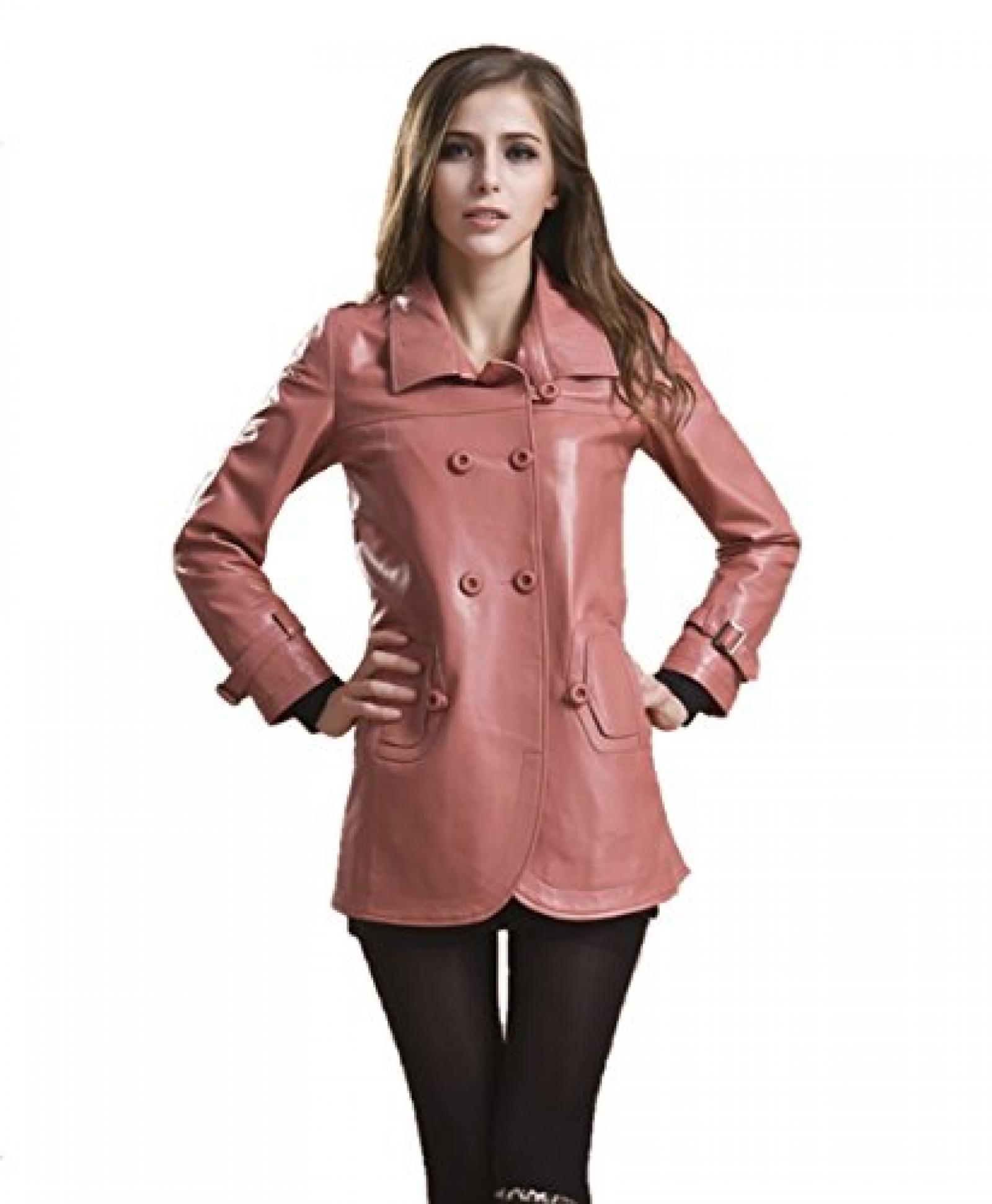 Valin Lapel Lady Schafspelz,echtem Leder Deman Jacken & M&auml;ntel,Dust M&auml;ntel ,Rot 