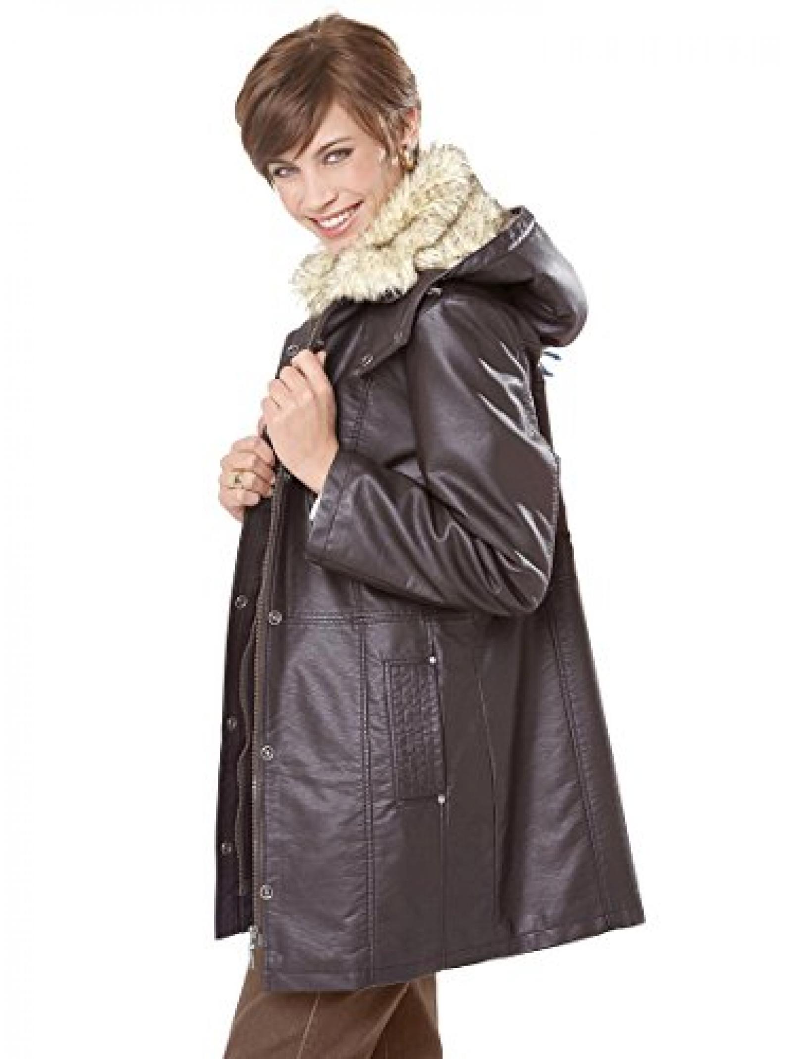 Damen-Longjacke - dunkelbraun - Witt Weiden - 712984 