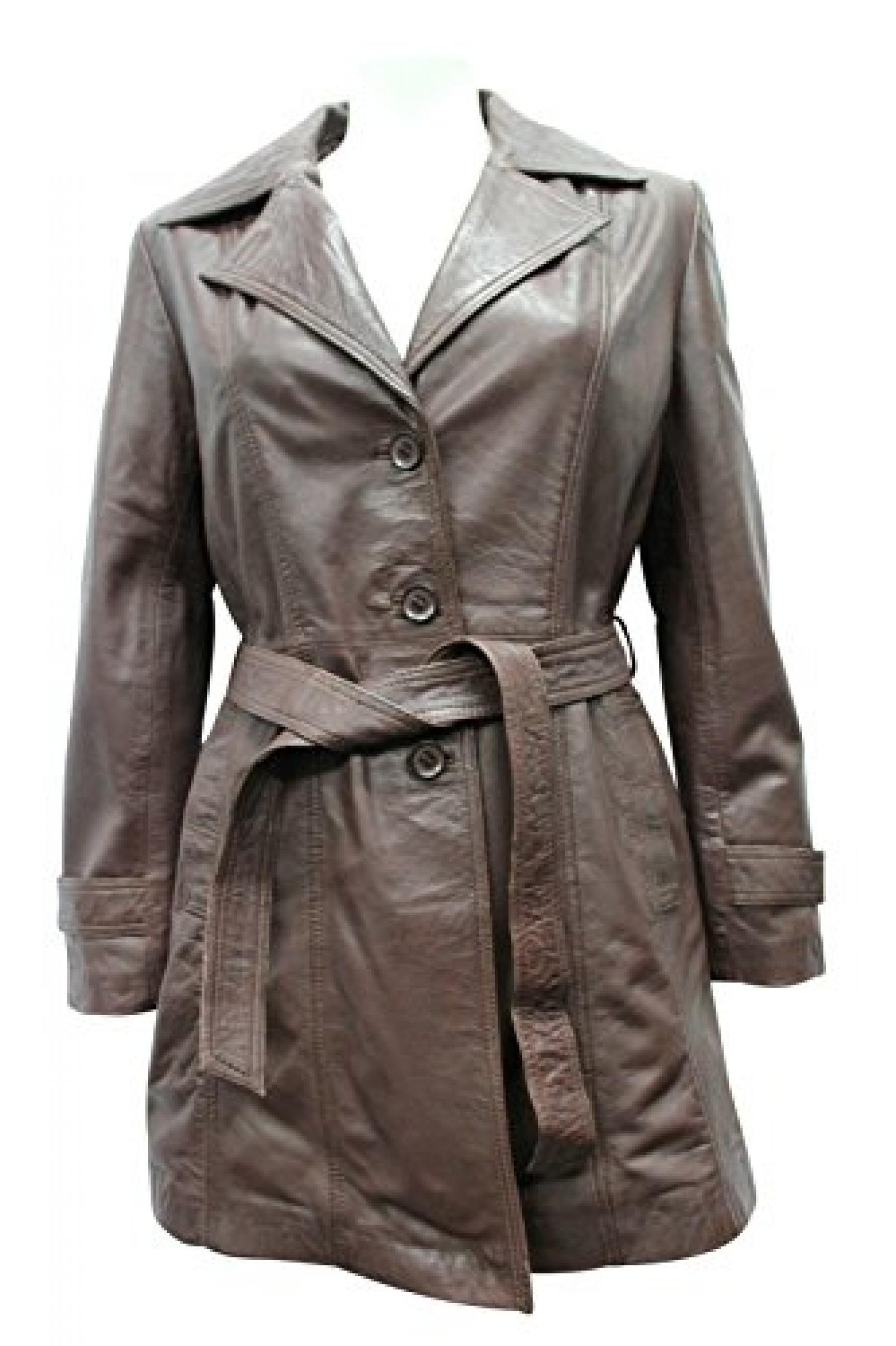 Trench Damen braun Klassische Mittellanges Designer Echtweichleder-Jacken-Mantel Trench Damen braun Klassische Mittellanges Designer Echtweichleder-Jacken-Mantel