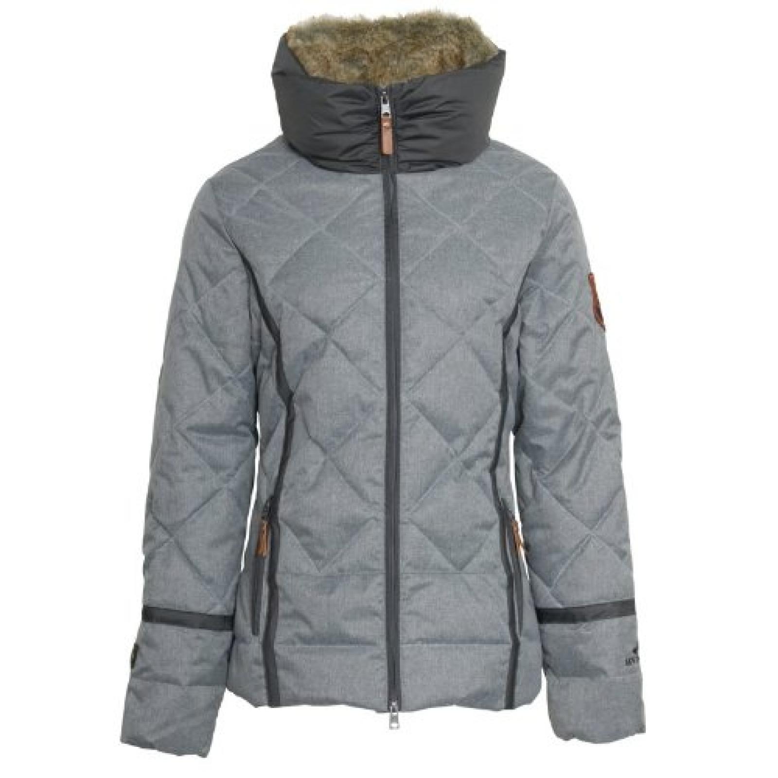 HV Polo Marta Damen Winter-Jacke grey melange - grau HV Polo Marta Damen Winter-Jacke grey melange - grau