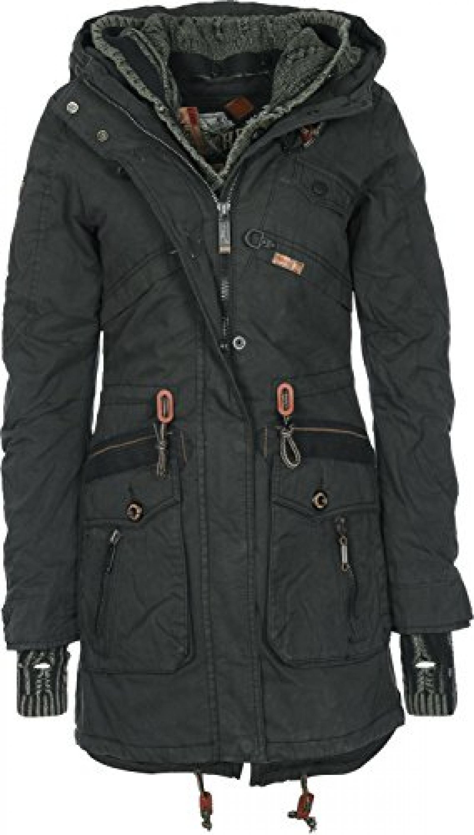 Khujo Parka Women - JEDDA WITH INNER JACKET & CUFFS - Black 