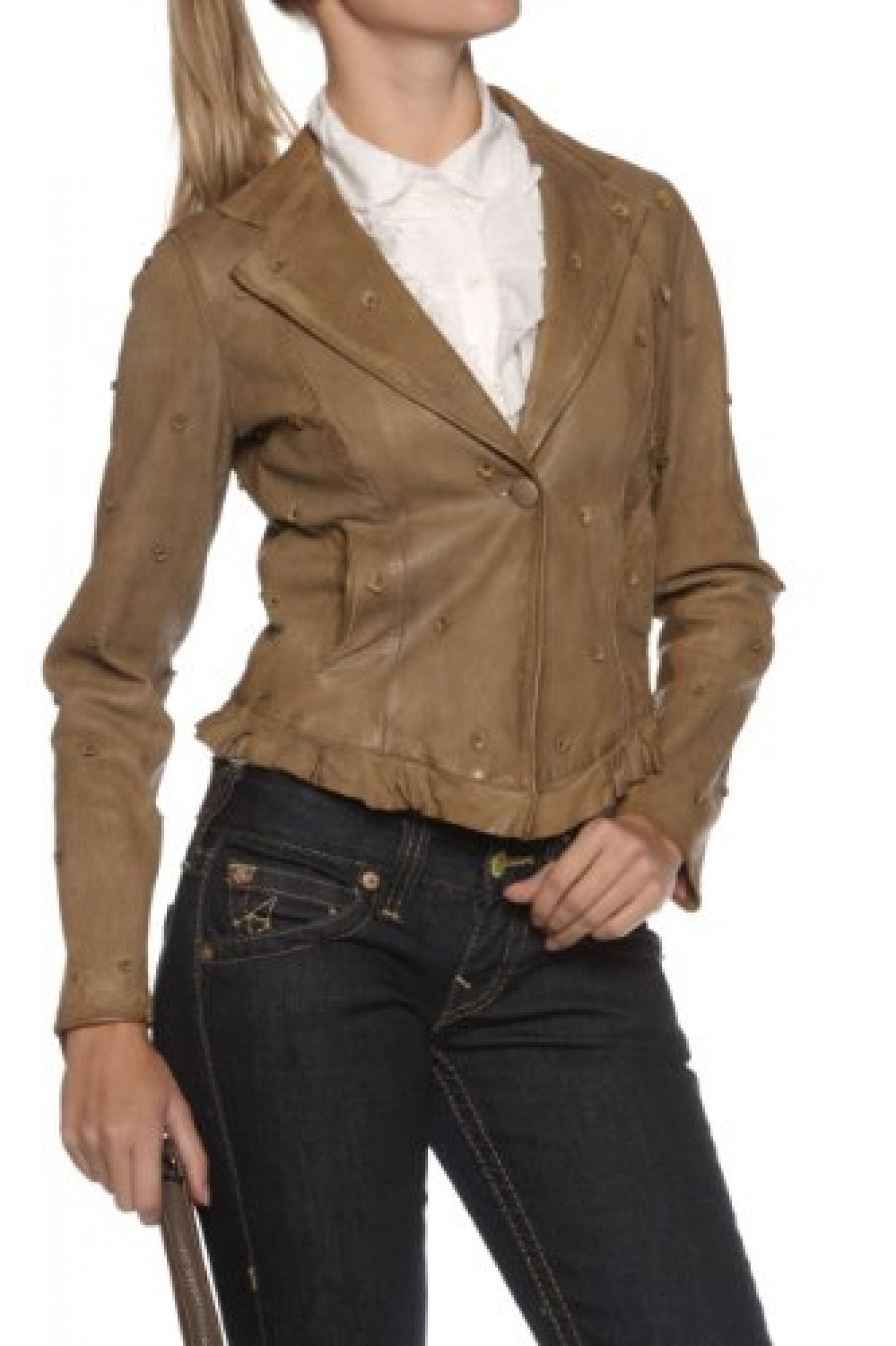 Paolo Sperotto Lederjacke FALBALA, Farbe: Braun Paolo Sperotto Lederjacke FALBALA, Farbe: Braun