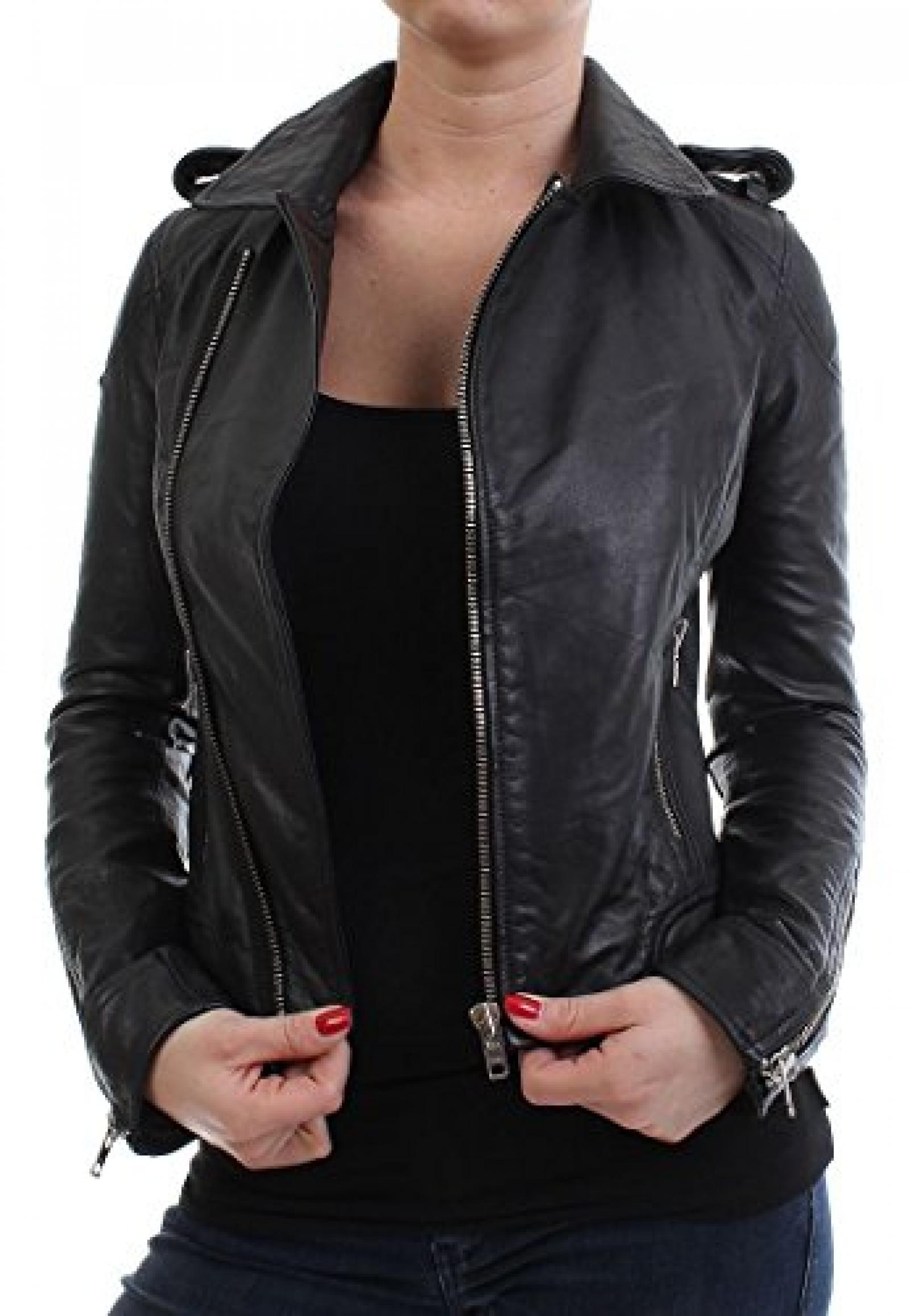 Superdry Lederjacke Women - PREMIUM BIKER JACKET - Black Superdry Lederjacke Women - PREMIUM BIKER JACKET - Black