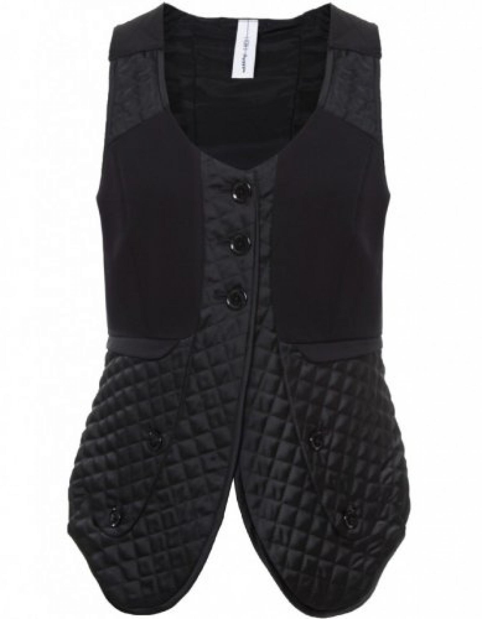 High Necken Weste Schwarz High Necken Weste Schwarz