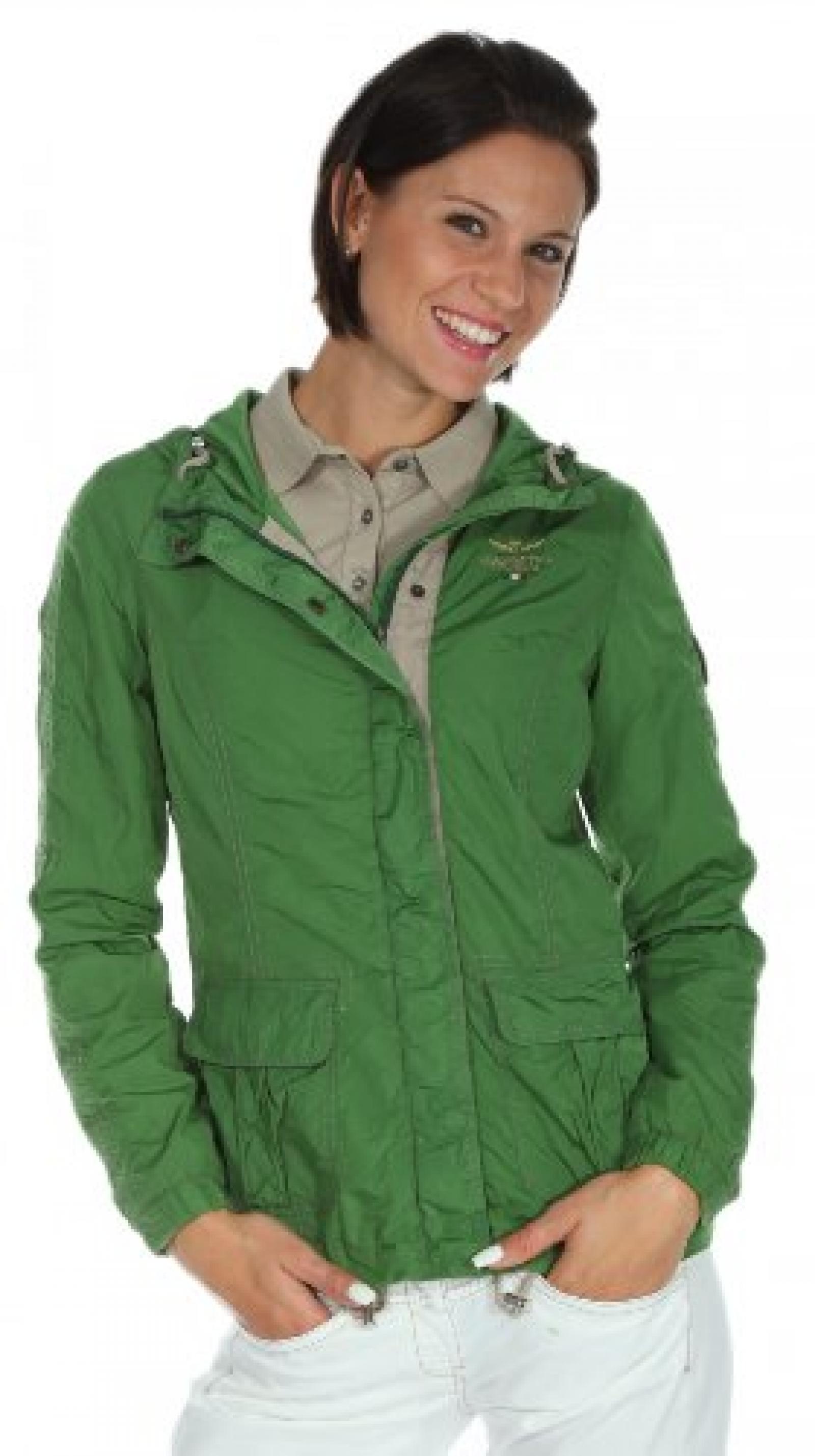 Aeronautica Militare Damen Jacke Langarm Gr&uuml;n Giacca AB9963962 