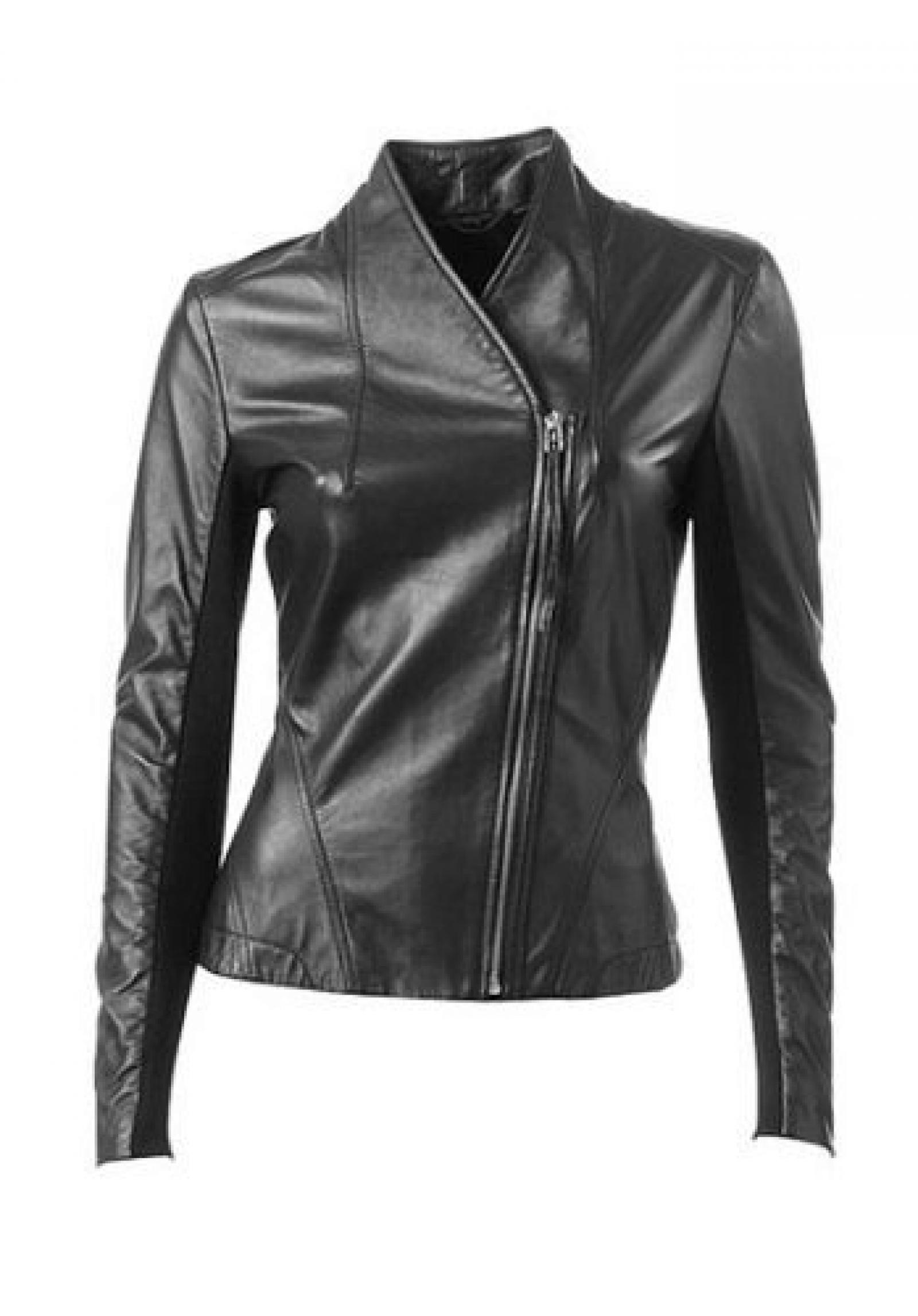Trendstarke Echt Lederjacke Schwarz (771) Trendstarke Echt Lederjacke Schwarz (771)