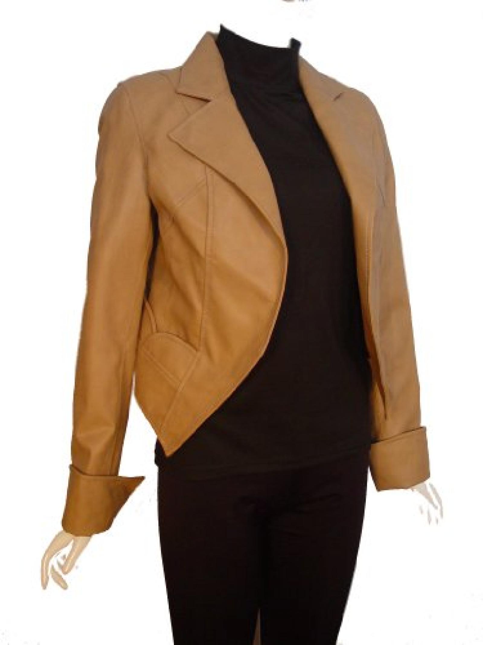 Nettailor FREE tailoring Women PETITE SZ 4072 Leather Bolero Jacket 