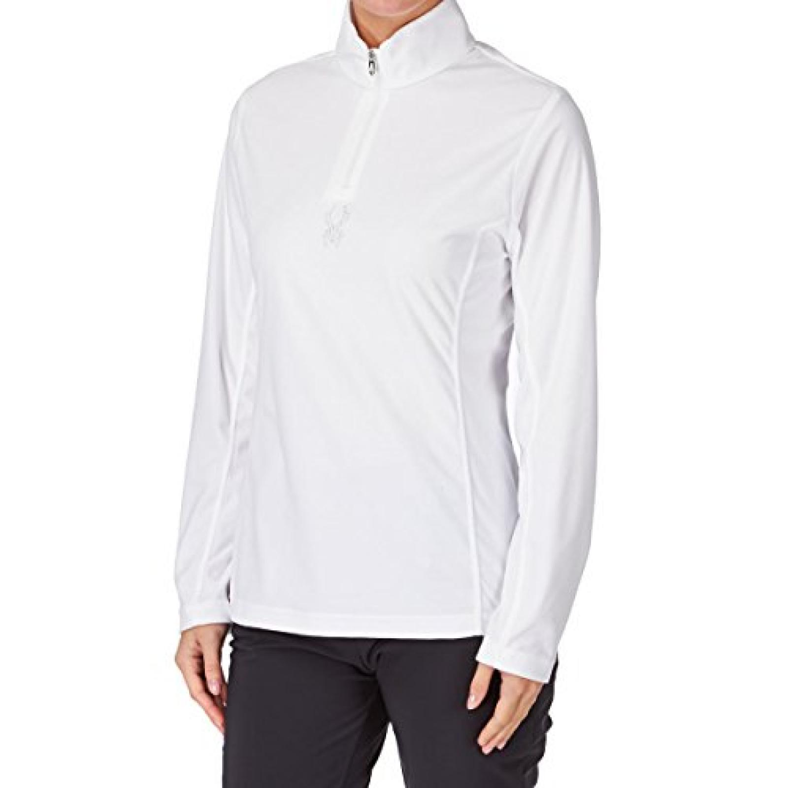Spyder Shimmer Bug T-neck Fleece - White 