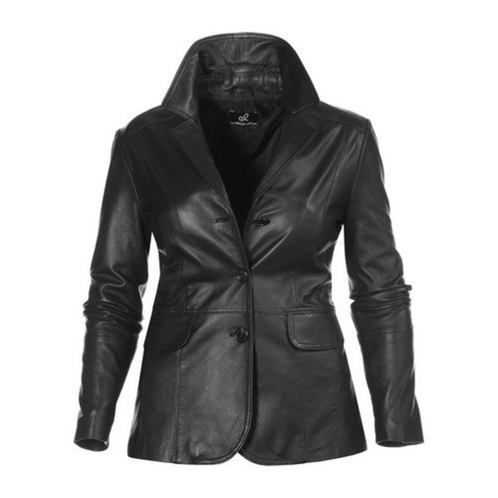 Emilia Lay Lederjacke 760157 Damenmode grosse Gr&ouml;ssen NEU 