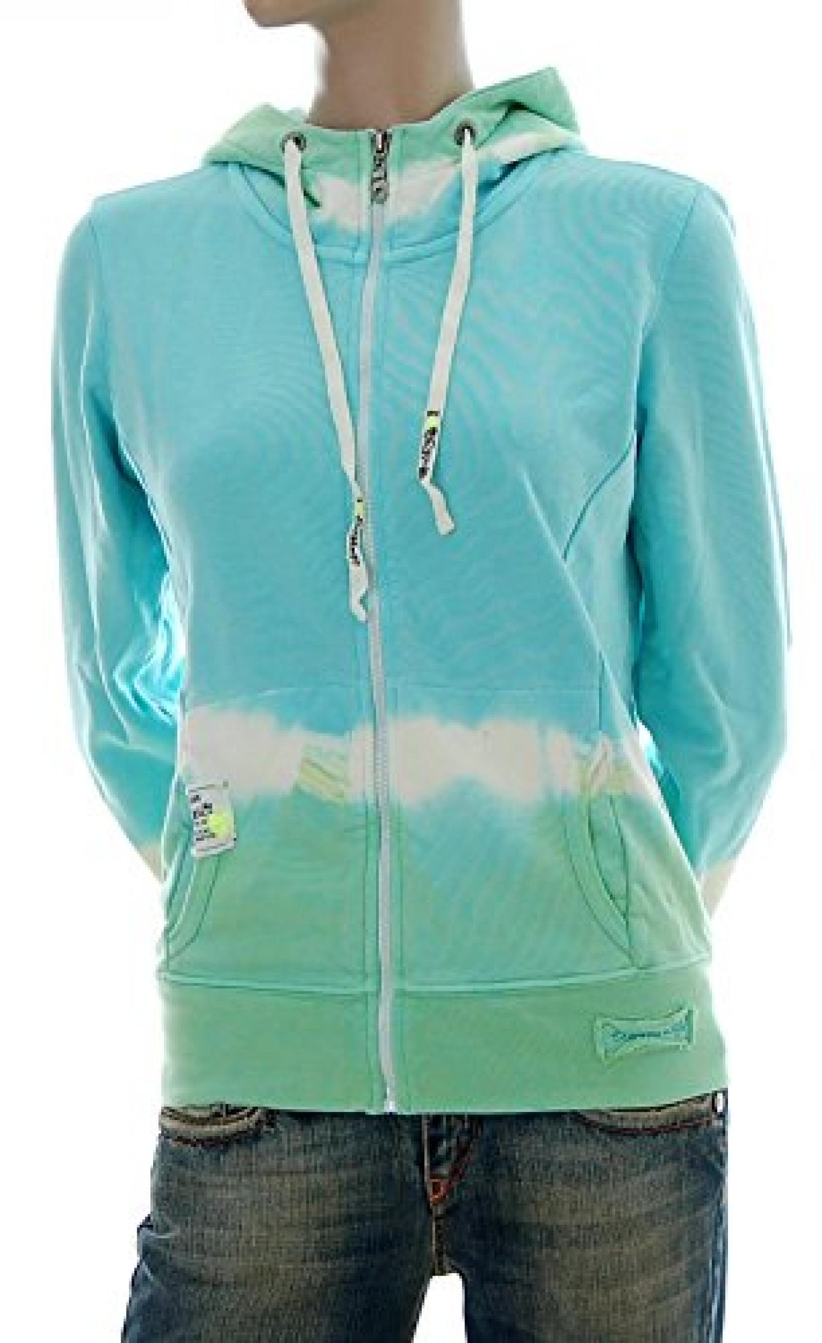 St. Moritz&reg; Sweatjacke Jacke Kapuze Batik-Look Enjoy Your Life 