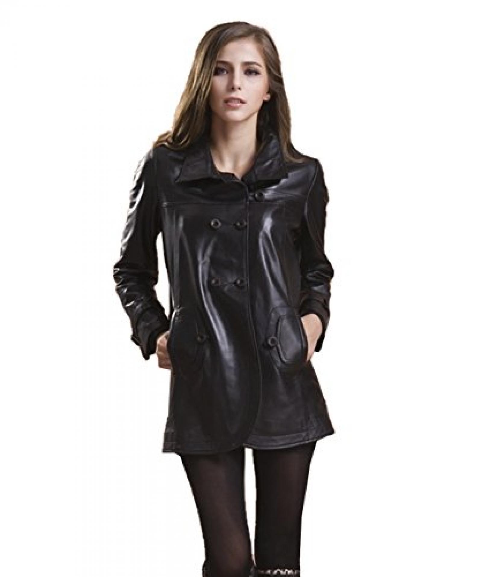 Valin Lapel Lady Schafspelz,echtem Leder Deman Jacken & Mäntel,Dust Mäntel ,Schwarz Valin Lapel Lady Schafspelz,echtem Leder Deman Jacken & Mäntel,Dust Mäntel ,Schwarz