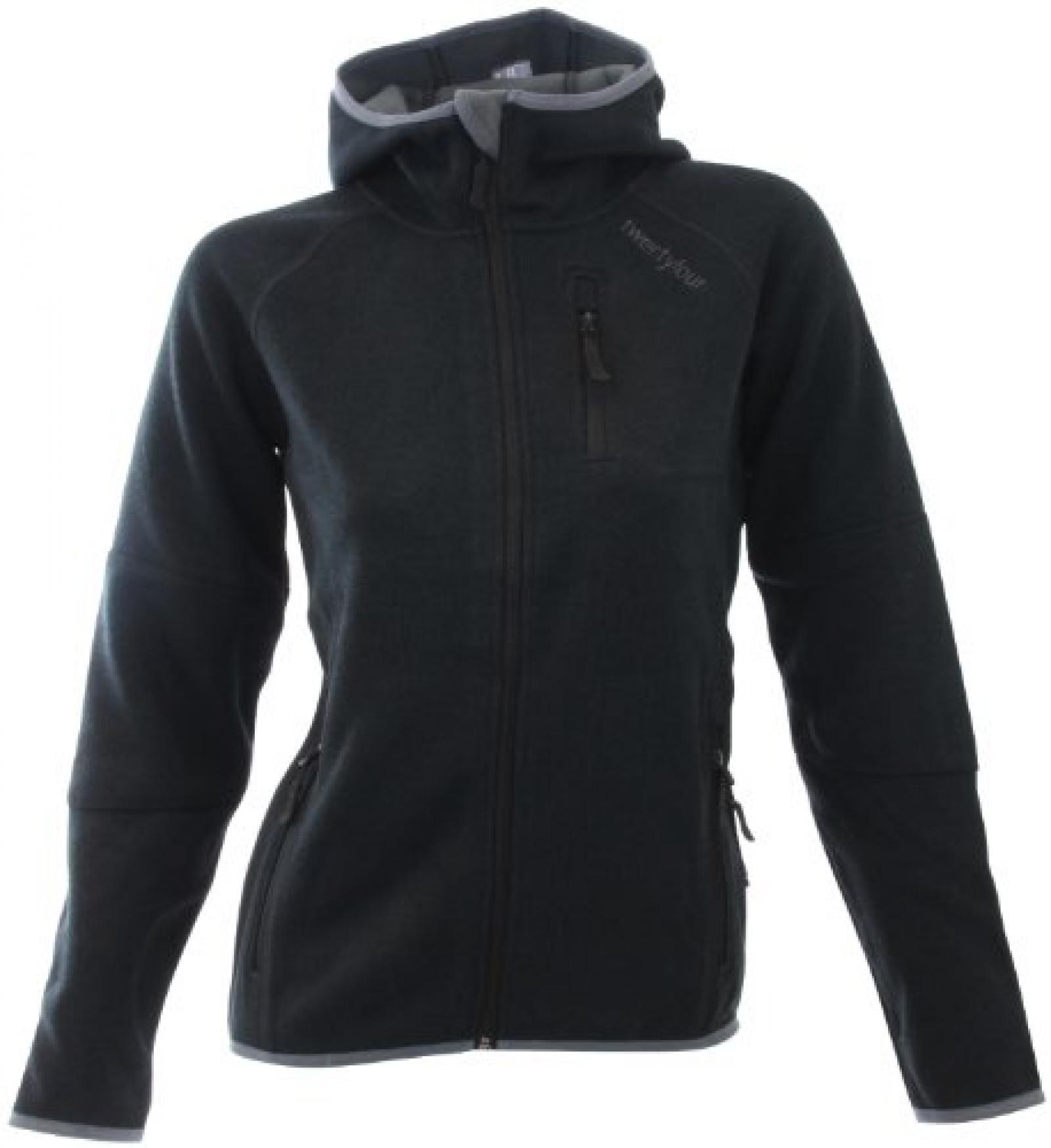 Twentyfour Damen Fleecejacke Nepal hochwertige Strick mit Kapuze Twentyfour Damen Fleecejacke Nepal hochwertige Strick mit Kapuze