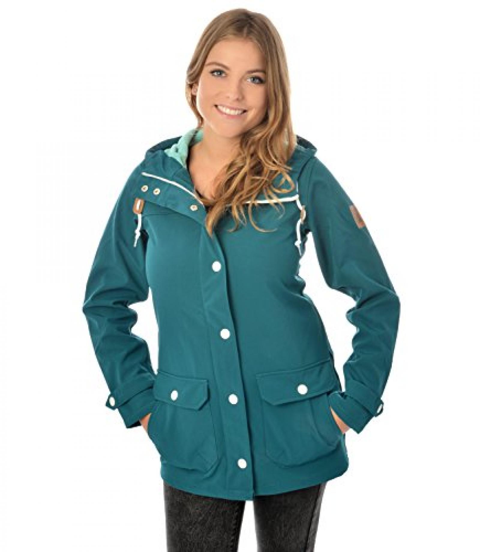 Derbe PENINSULA Damen Softshelljacke dragonfly/pool blue Derbe PENINSULA Damen Softshelljacke dragonfly/pool blue