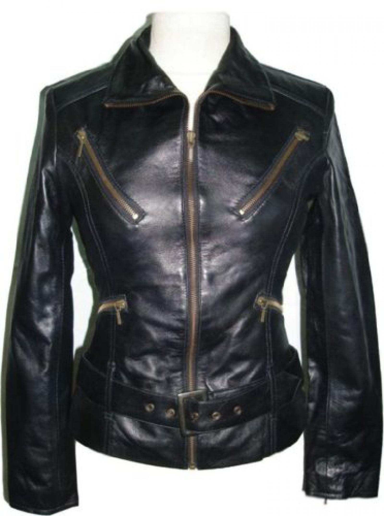 UNICORN Frauen Echt Leder Jacke Schwarz #Z4 UNICORN Frauen Echt Leder Jacke Schwarz #Z4