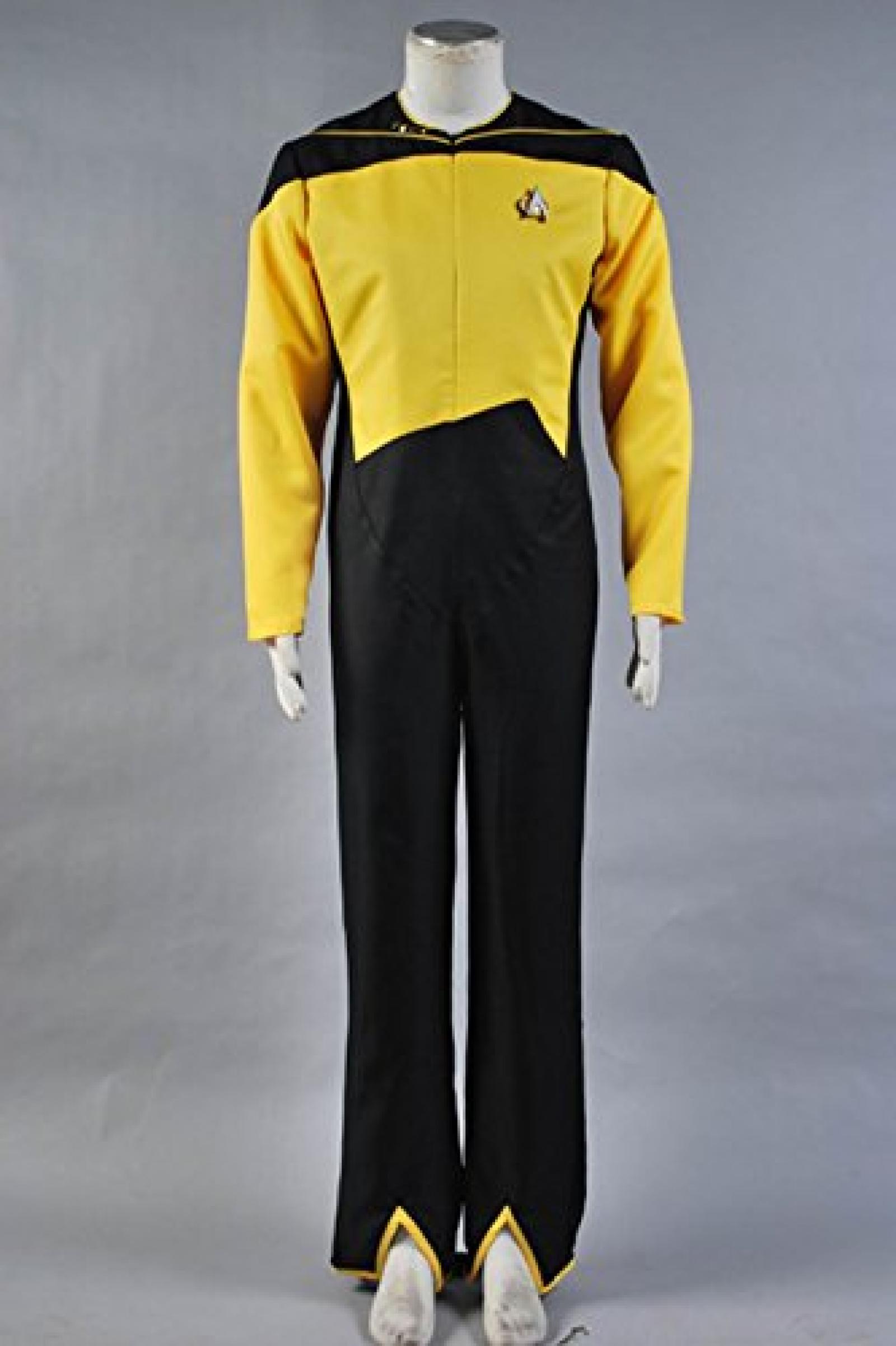 Star Trek Security/Operations Duty Uniform Gelb Jumpsuit Kostuem Star Trek Security/Operations Duty Uniform Gelb Jumpsuit Kostuem