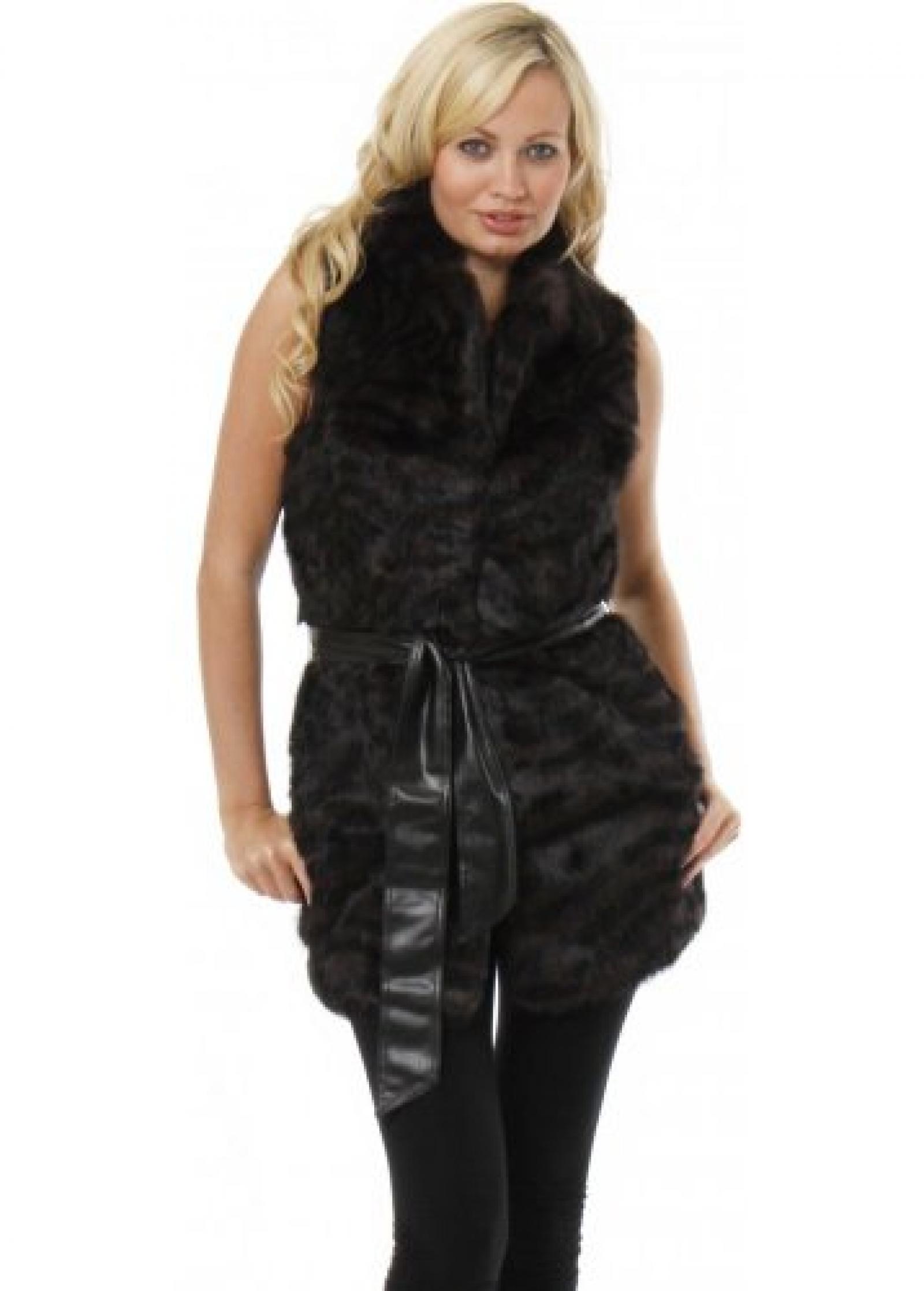 Koo-Ture Gilet Holly Tiger Drucken Kaninchen Pelz Weste Koo-Ture Gilet Holly Tiger Drucken Kaninchen Pelz Weste
