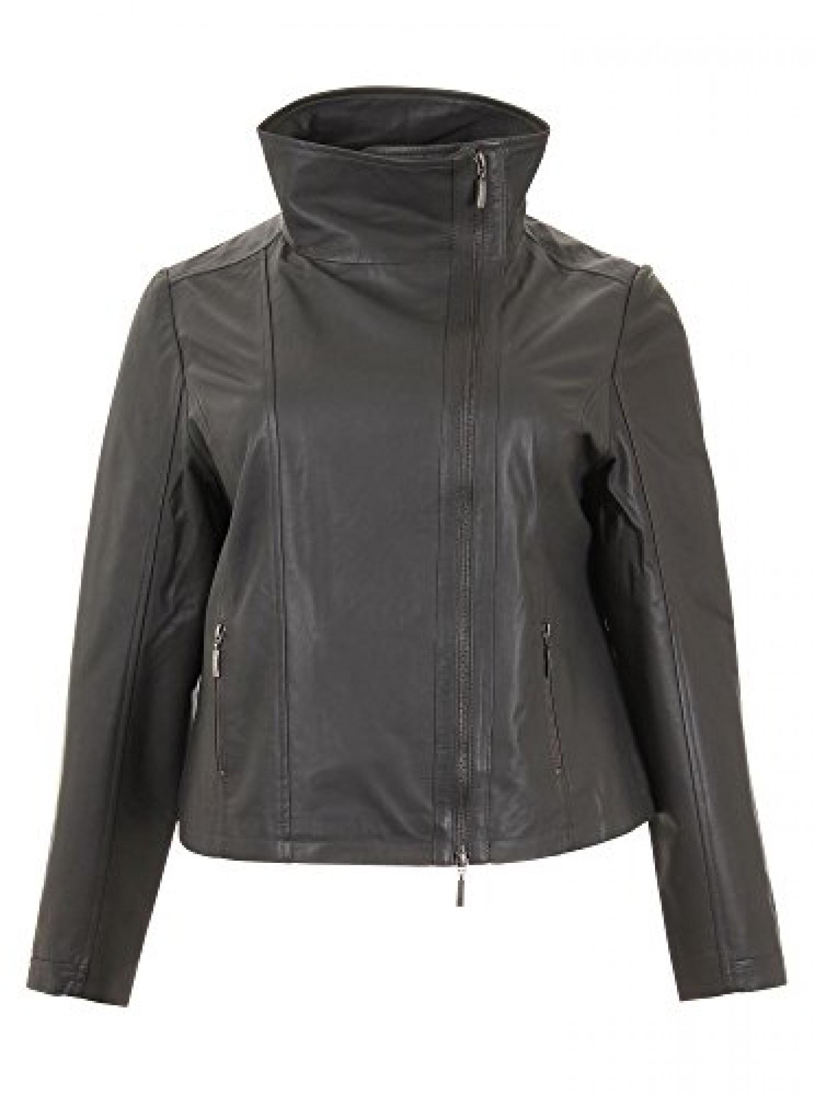 Evelin Brandt - Damen - Graue Lederjacke Evelin Brandt - Damen - Graue Lederjacke