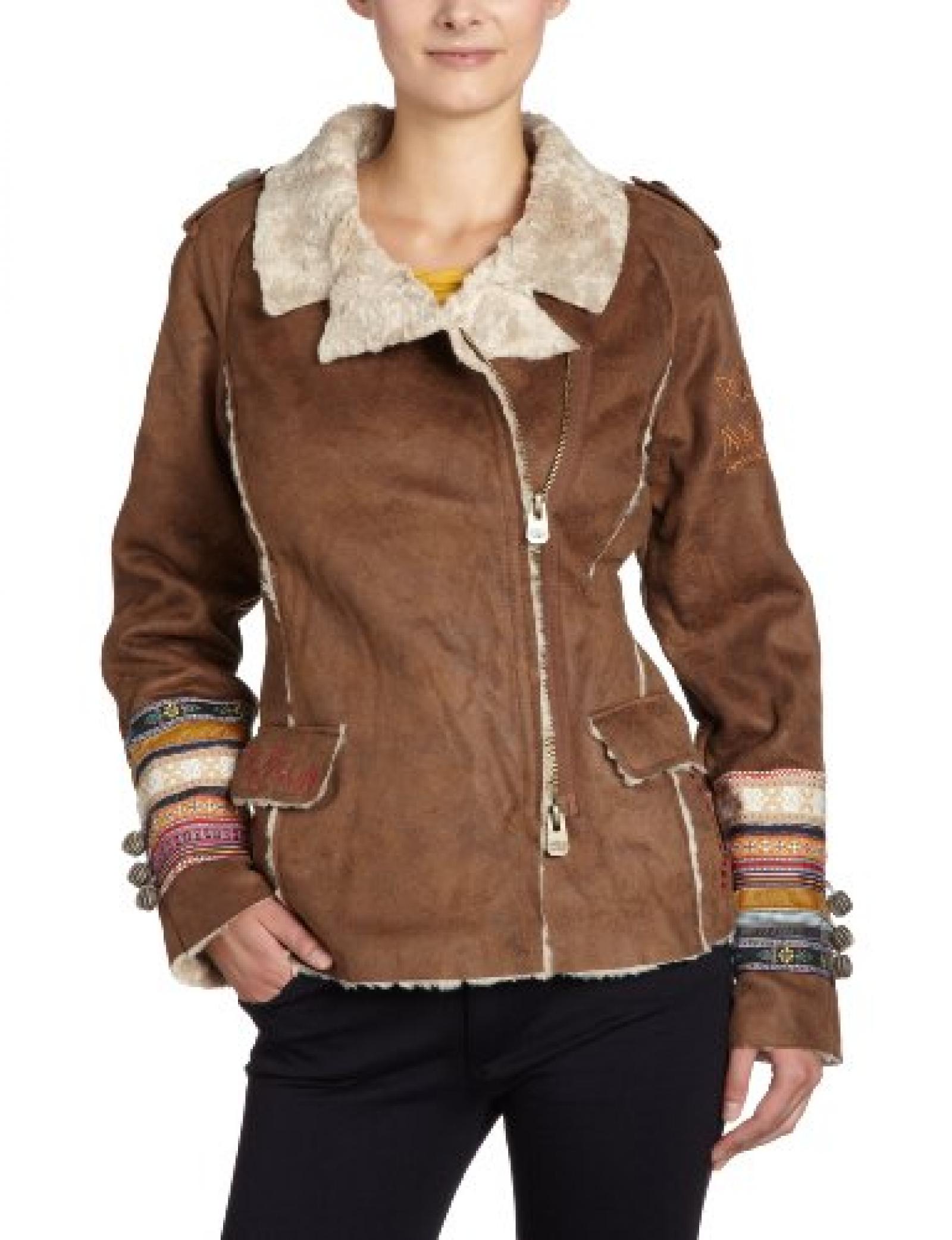 Desigual Damen Lederjacke (Kunstleder), 28E2904 