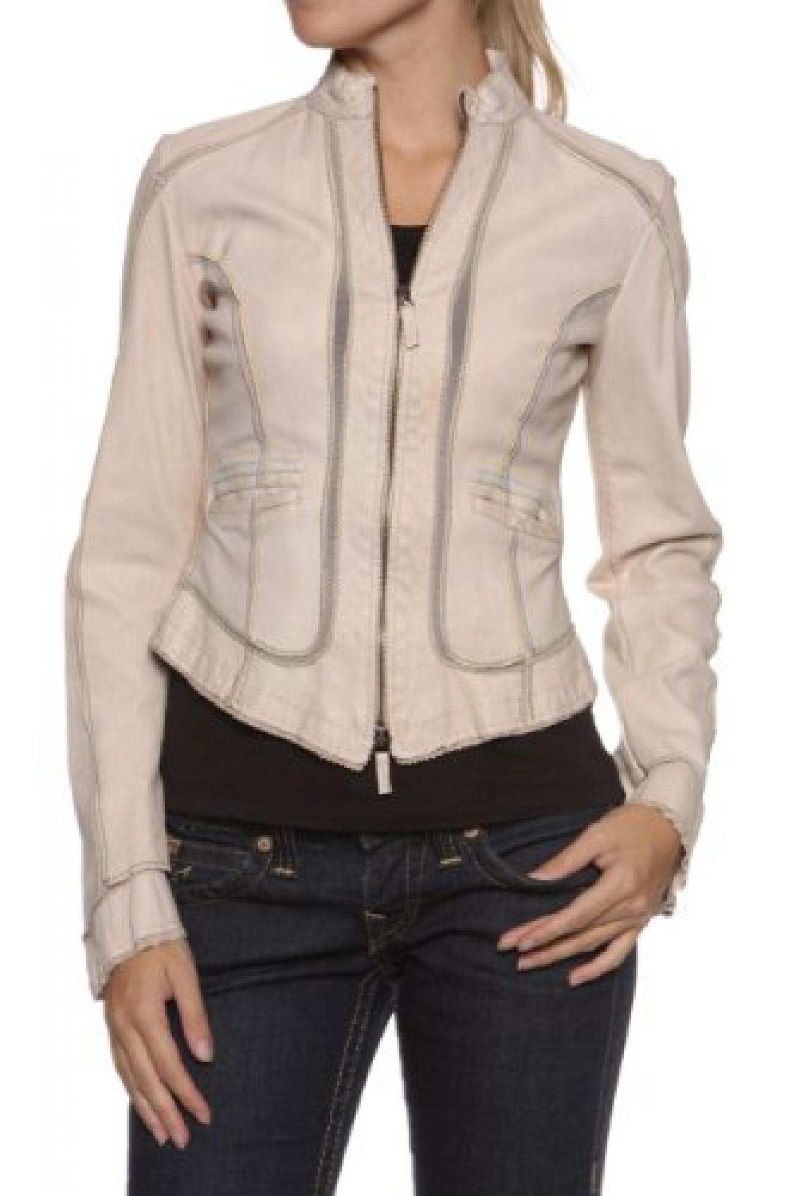 Paolo Sperotto Damen Jacke Lederjacke MARIE, Farbe: Beige Paolo Sperotto Damen Jacke Lederjacke MARIE, Farbe: Beige