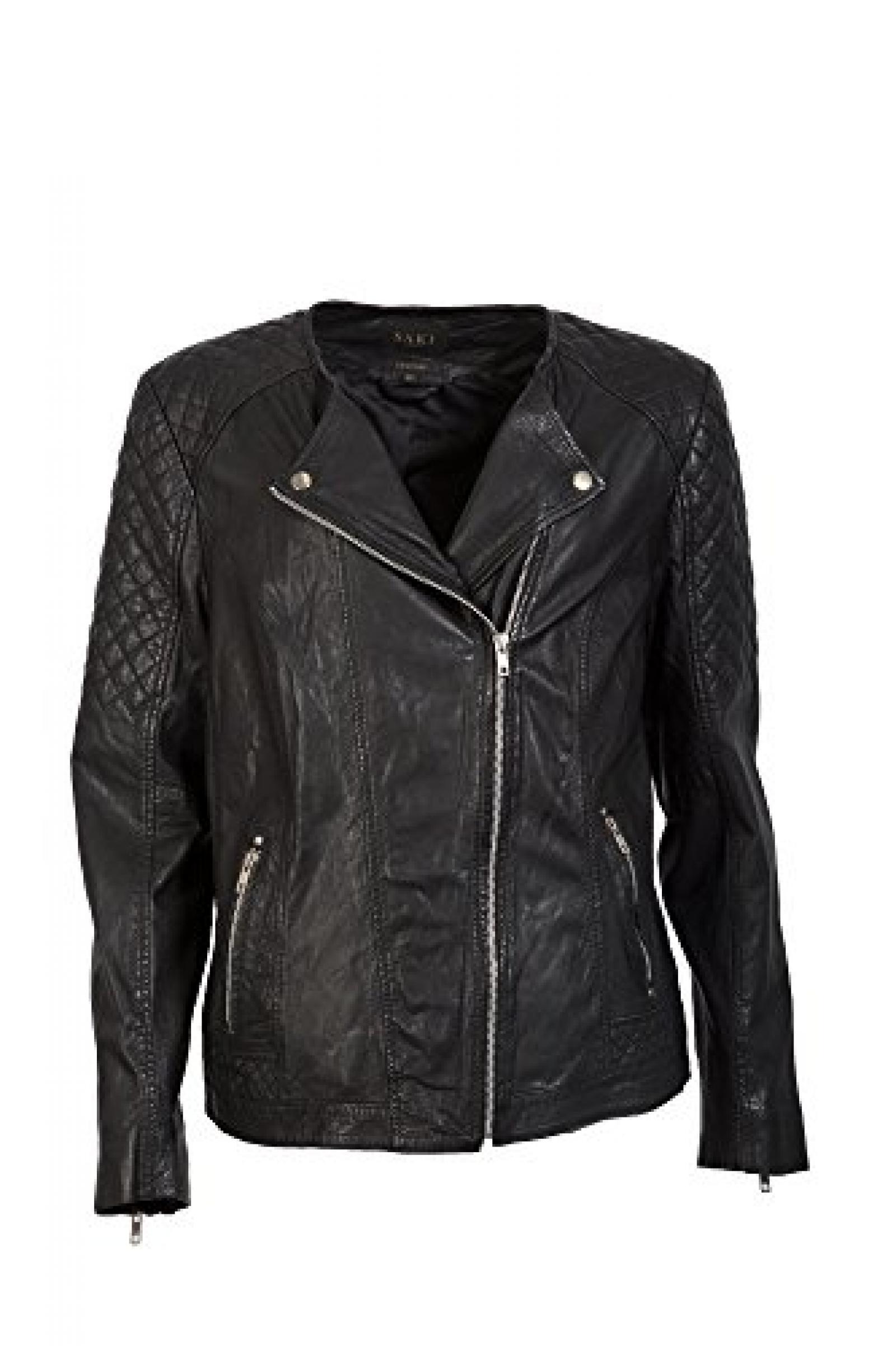 Wunderschöne Lederjacke vom Lifestylelabel Saki in großen Größen! Wunderschöne Lederjacke vom Lifestylelabel Saki in großen Größen!