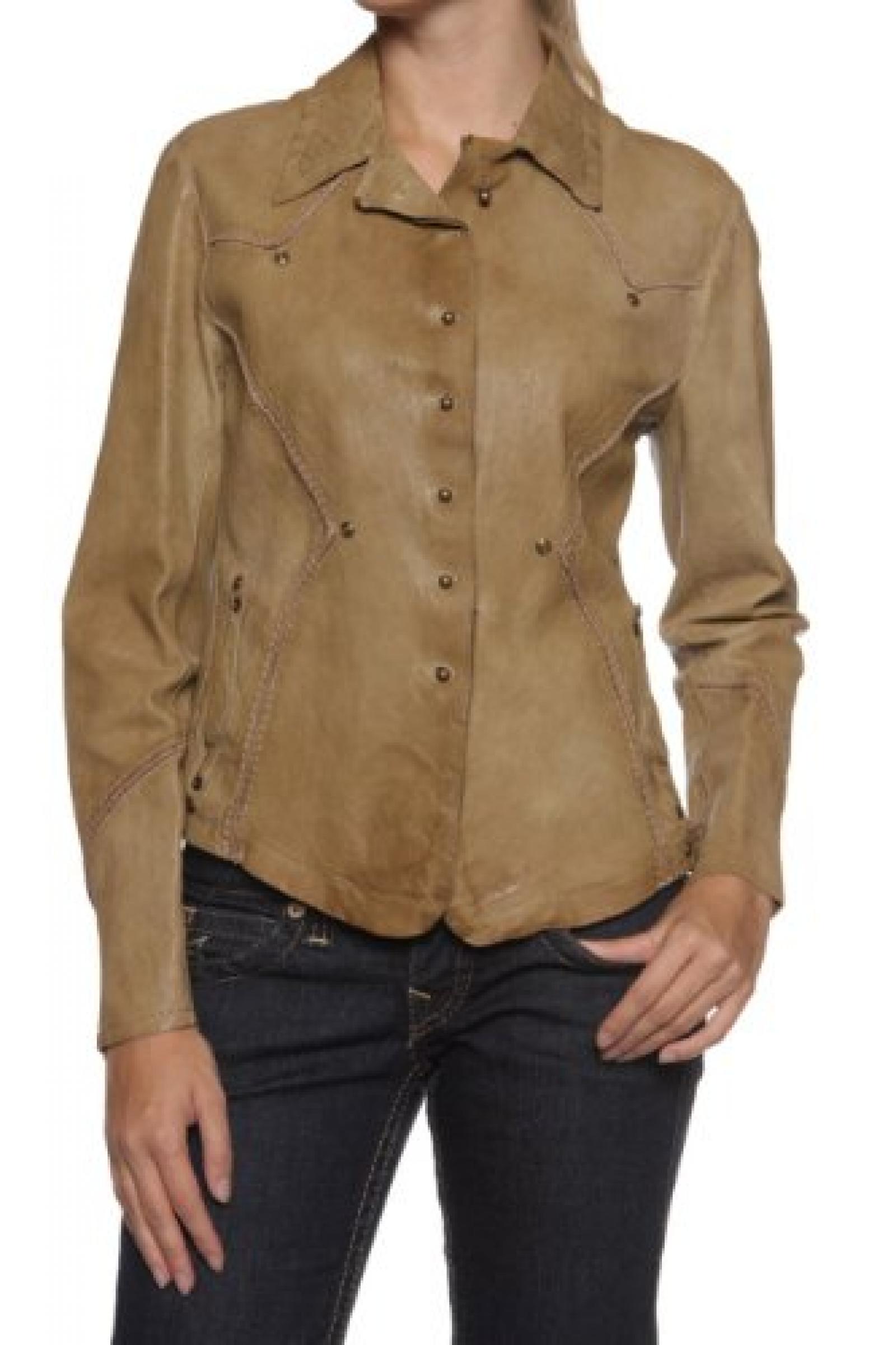 Paolo Sperotto Lederjacke LIA, Farbe: Olivgruen Paolo Sperotto Lederjacke LIA, Farbe: Olivgruen