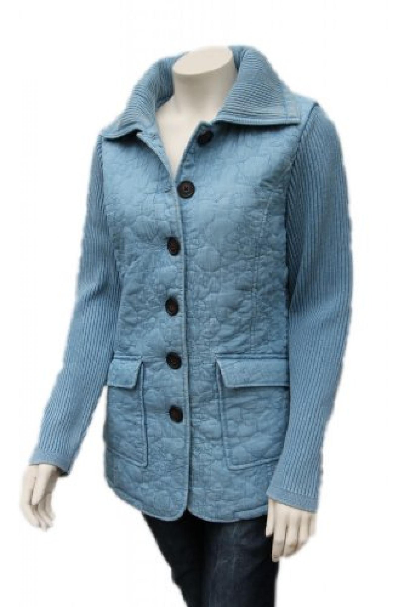 Blue Willis Damen Long Steppjacke iceblau Blue Willis Damen Long Steppjacke iceblau