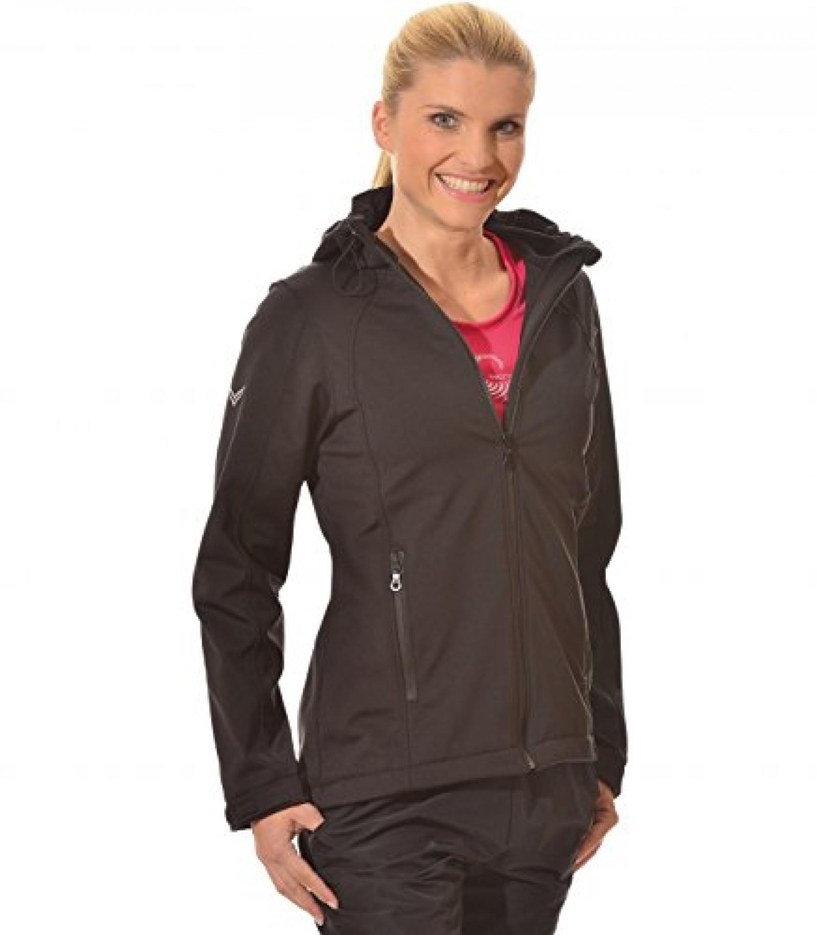 Trigema Damen Softshell-Kapuzen-Jacke Trigema Damen Softshell-Kapuzen-Jacke