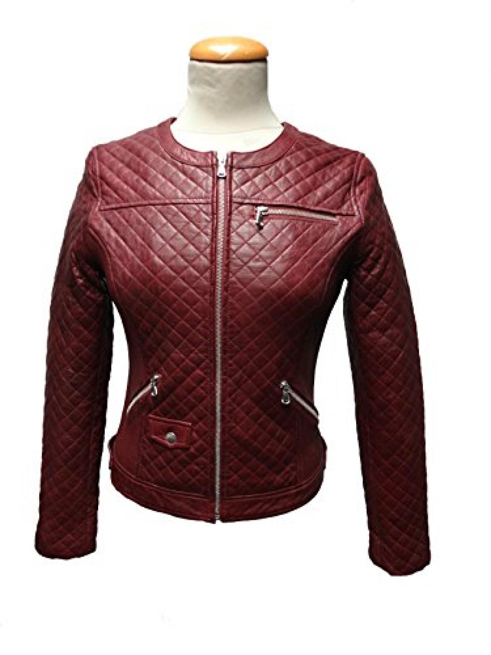 MINA von RICANO Damen Lederjacke, Lamm Nappa Echtleder, rot MINA von RICANO Damen Lederjacke, Lamm Nappa Echtleder, rot