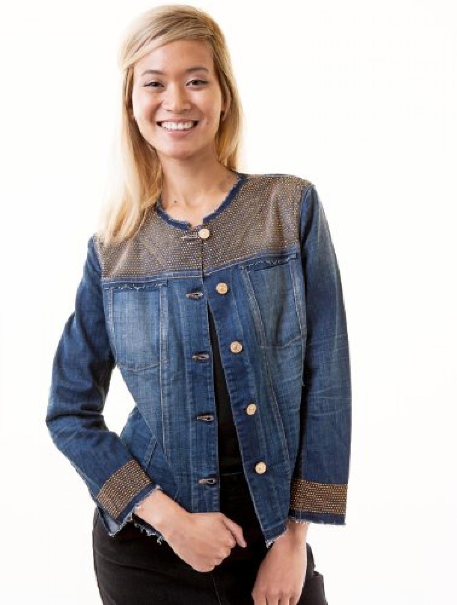 Jeansjacke Denim Jacket Metallic Night 7 FOR ALL MANKIND Jeansjacke Denim Jacket Metallic Night 7 FOR ALL MANKIND