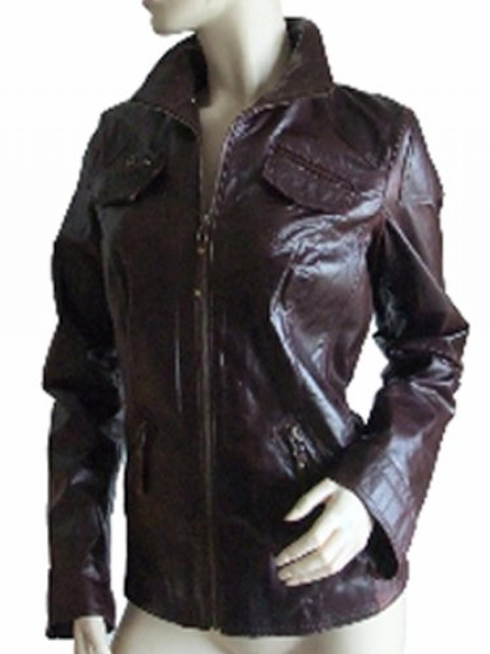 Aniston trendige Designer-Lederjacke mit vielen Details, Rotbraun, Gr. 40 Aniston trendige Designer-Lederjacke mit vielen Details, Rotbraun, Gr. 40