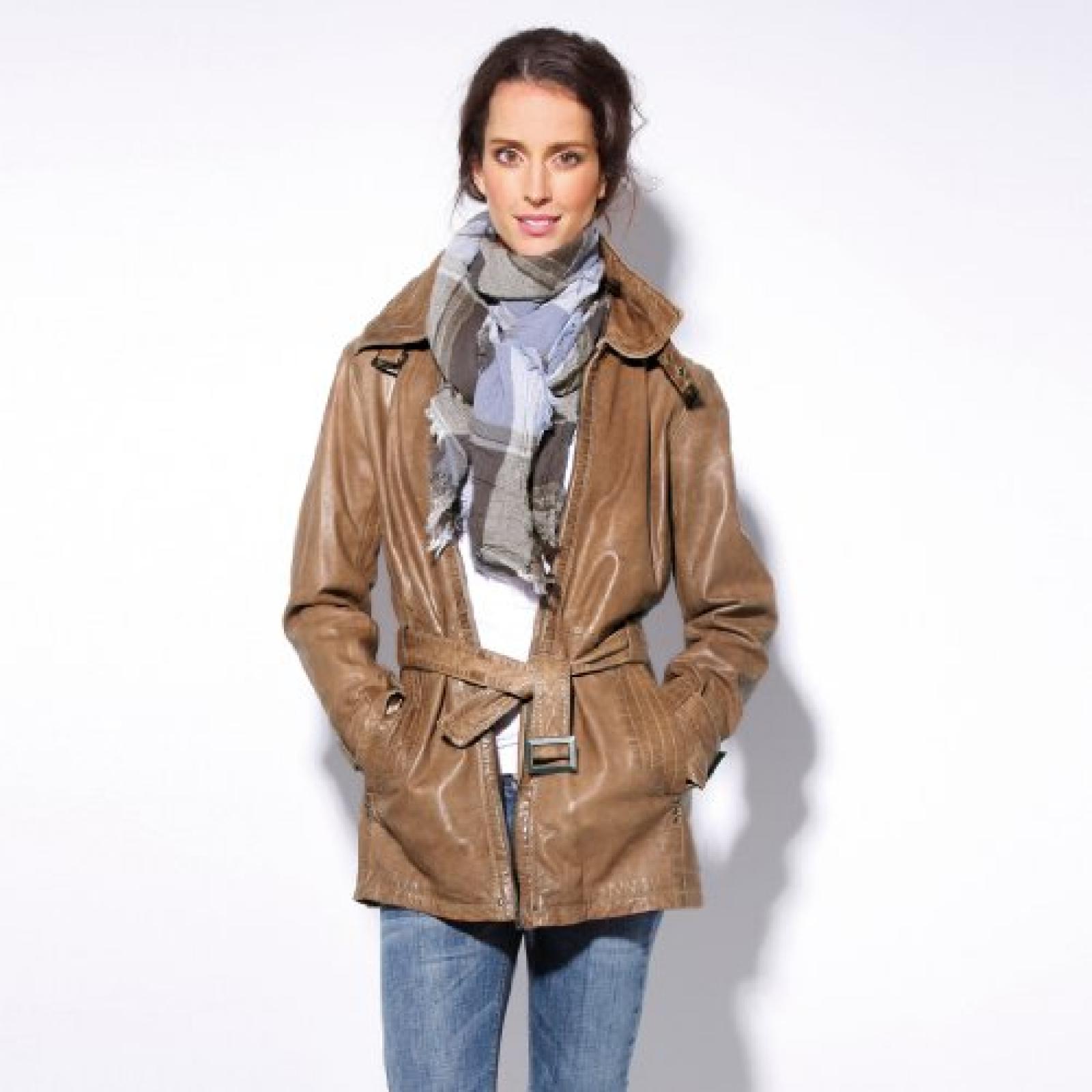 Nappalederjacke KLARA, Gr. 36 - (KLARALAGA,NUT,GR36) 