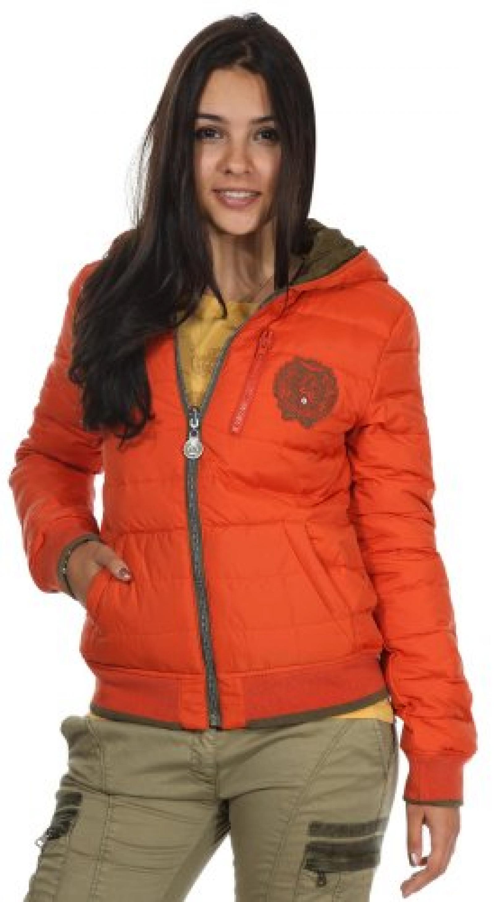 Aeronautica Militare Damen Daunenjacke Orange AB1136DCT1402-07111 Aeronautica Militare Damen Daunenjacke Orange AB1136DCT1402-07111