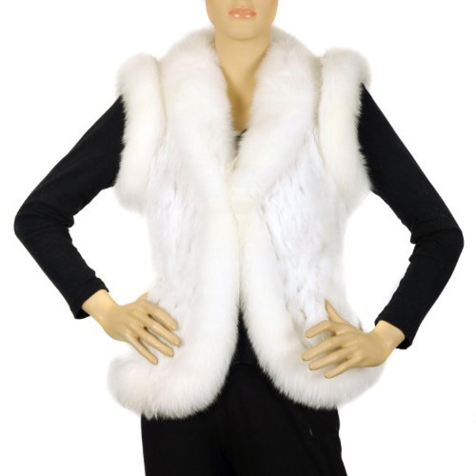 Waooh - Fur - Kaninchen und Fuchs Jacke - Wei&szlig; - One Size 