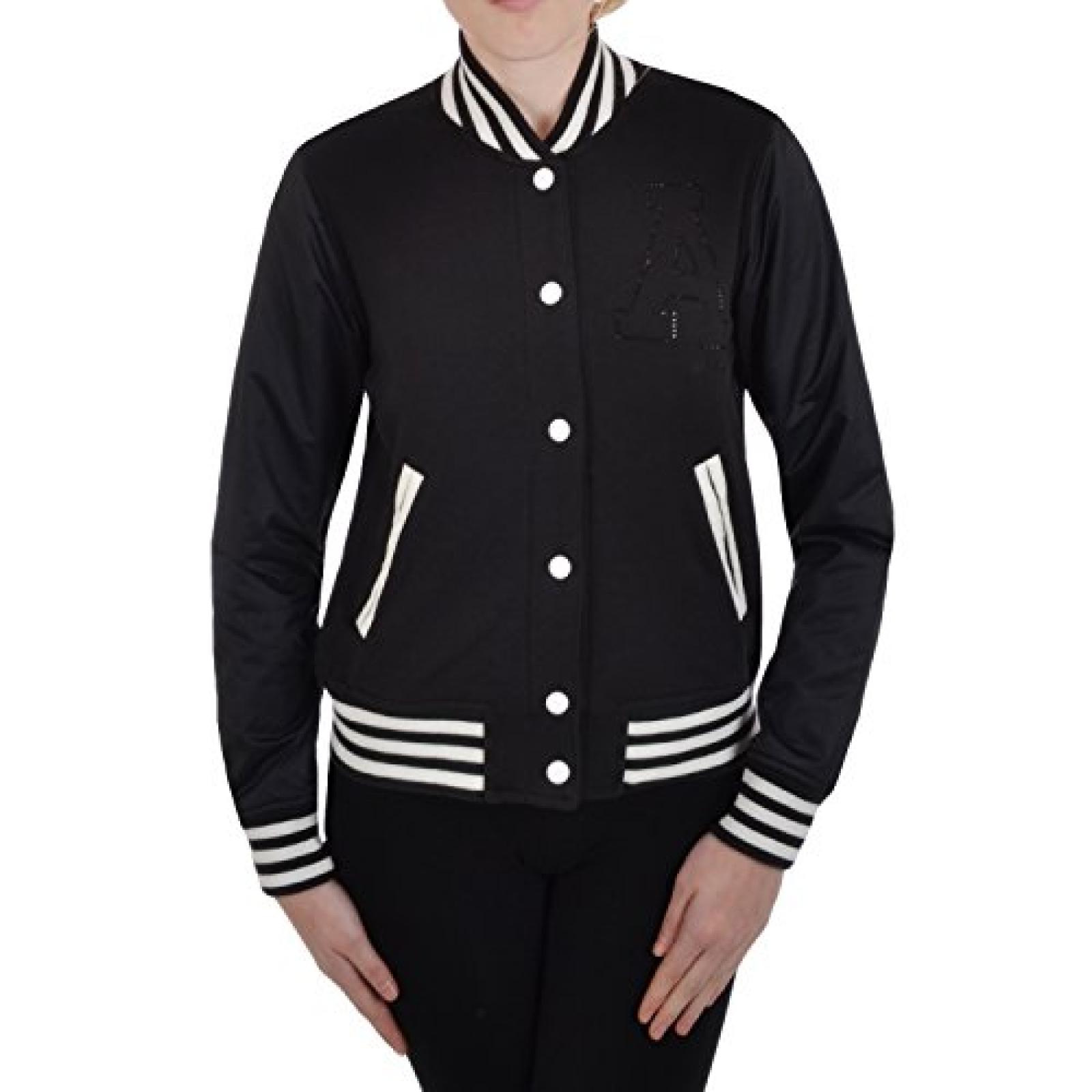 adidas Originals - Damen Varsity Jacke im College/Baseball-Stil - Schwarz adidas Originals - Damen Varsity Jacke im College/Baseball-Stil - Schwarz