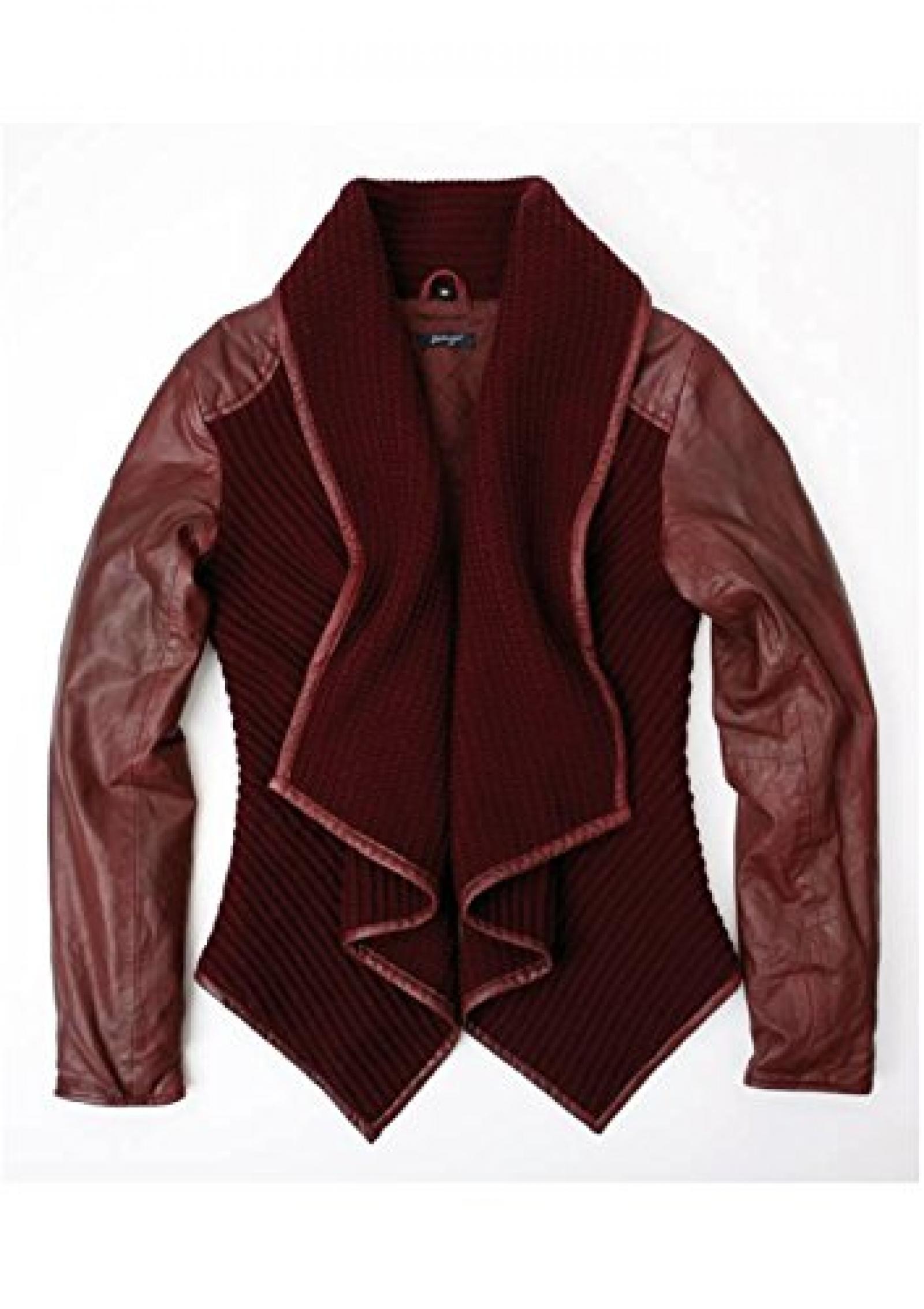 MAZE Lederjacke, Damen Calais (oxblood) 