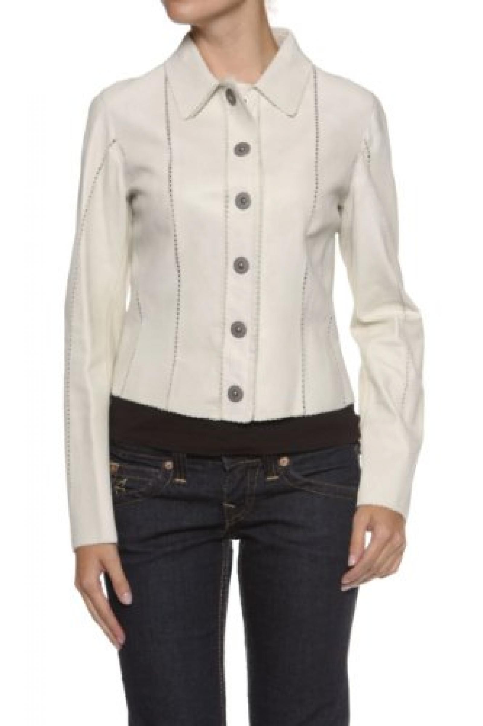 Tomaso Stefanelli Lederjacke RICCHA, Farbe: Hellgrau Tomaso Stefanelli Lederjacke RICCHA, Farbe: Hellgrau