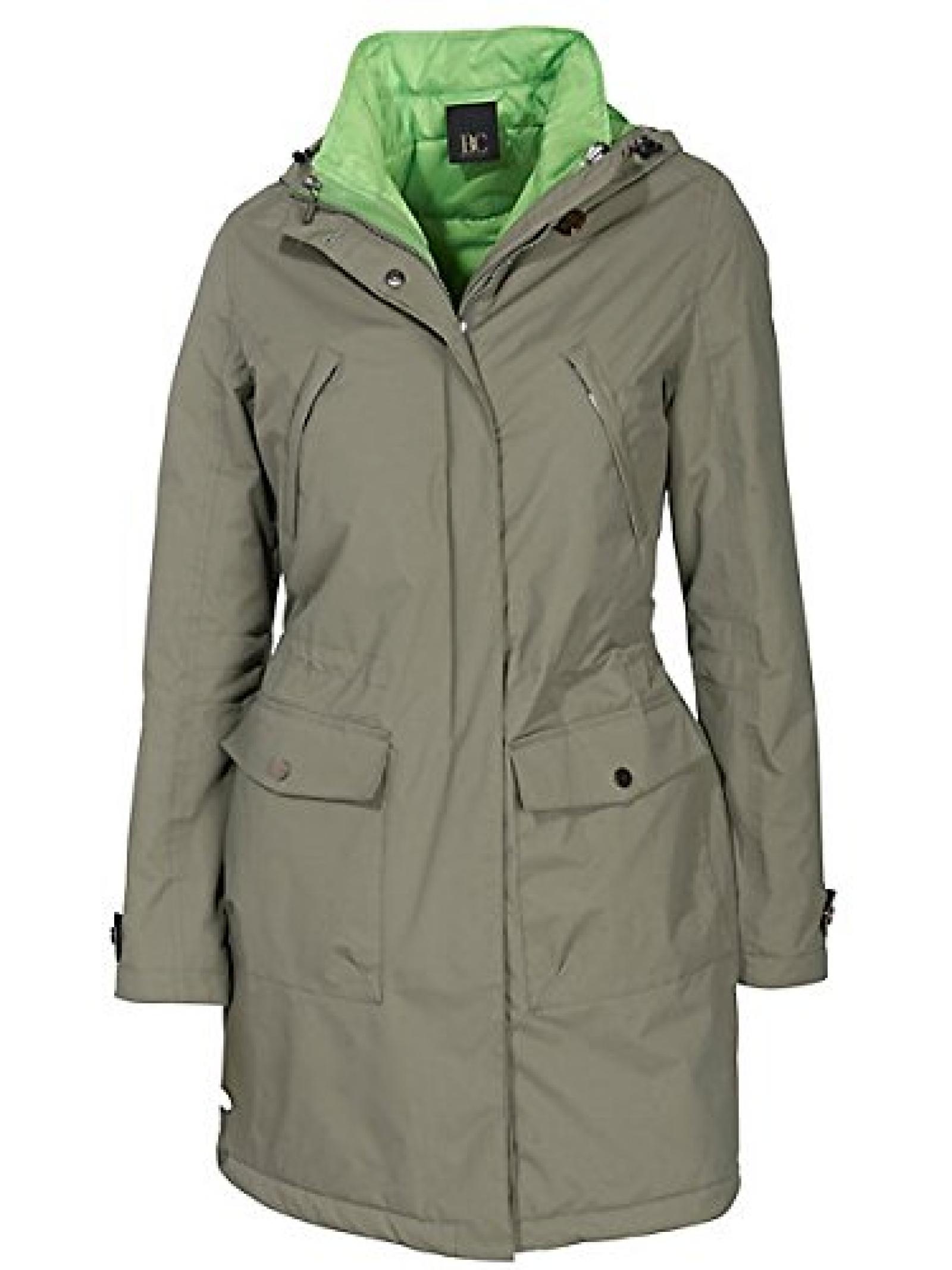 Damen B.C. BEST CONNECTIONS Funktionsjacke in oliv/kiwi - Gr&ouml;&szlig;e: 38 