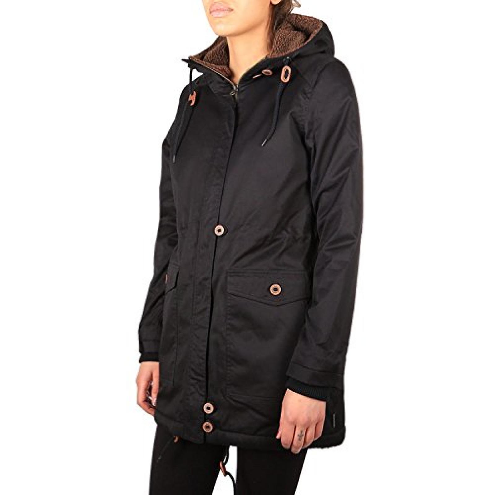 Irie Daily Damen Jacke Girly Goerli Parka (9371703) Farbe: Black Irie Daily Damen Jacke Girly Goerli Parka (9371703) Farbe: Black