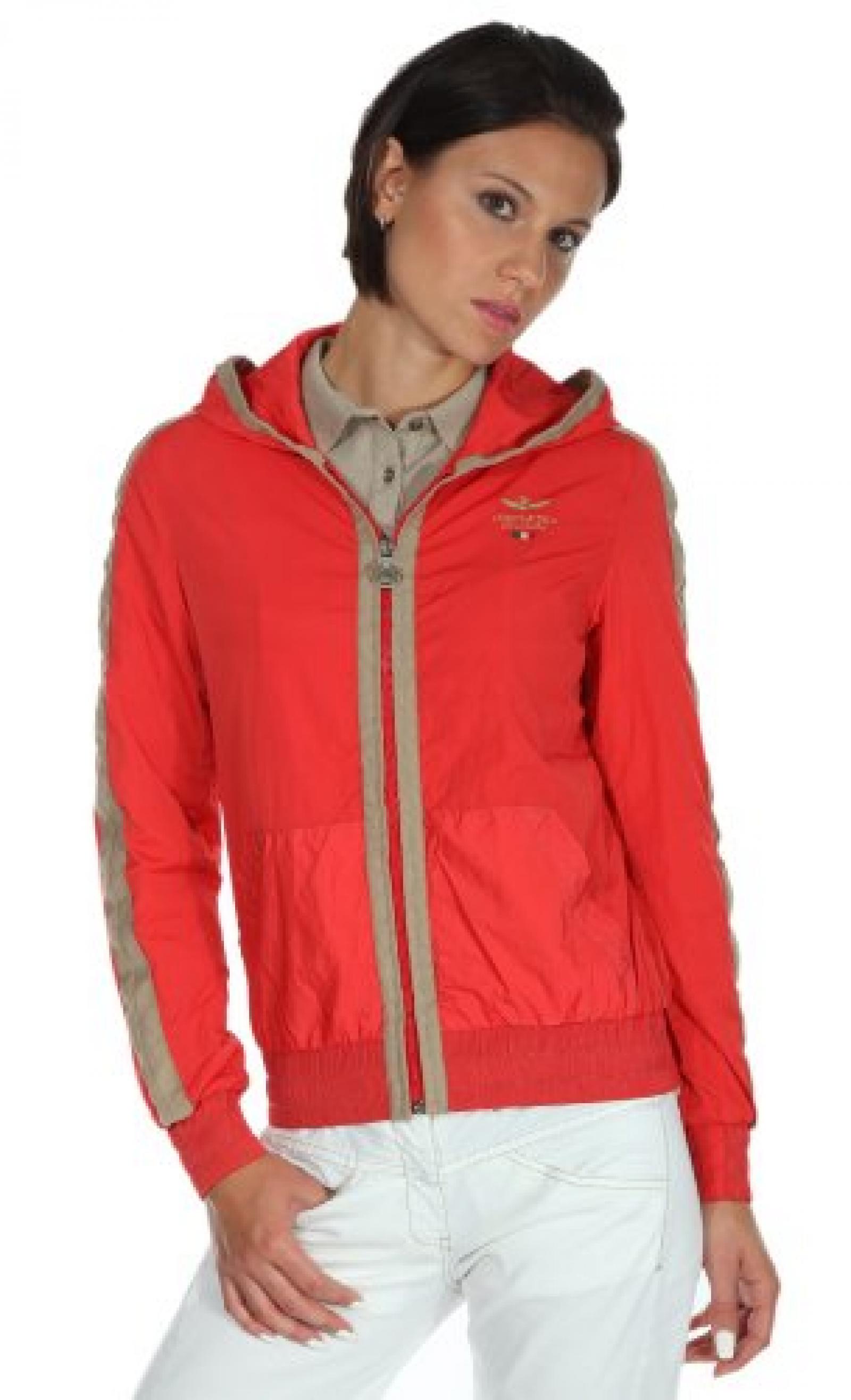 Aeronautica Militare Damen Jacke Langarm Rot Jogger AB9951957 Aeronautica Militare Damen Jacke Langarm Rot Jogger AB9951957