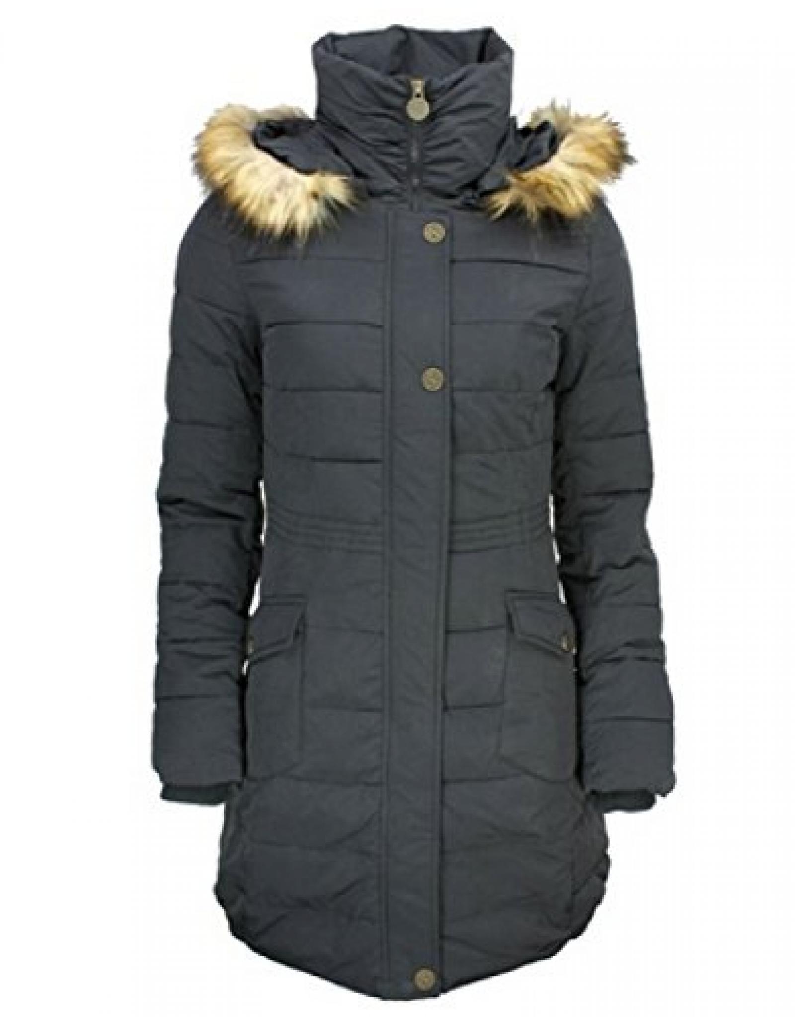 Alife & Famous Aurelia Jacket, Damen Mantel, schwarz Alife & Famous Aurelia Jacket, Damen Mantel, schwarz