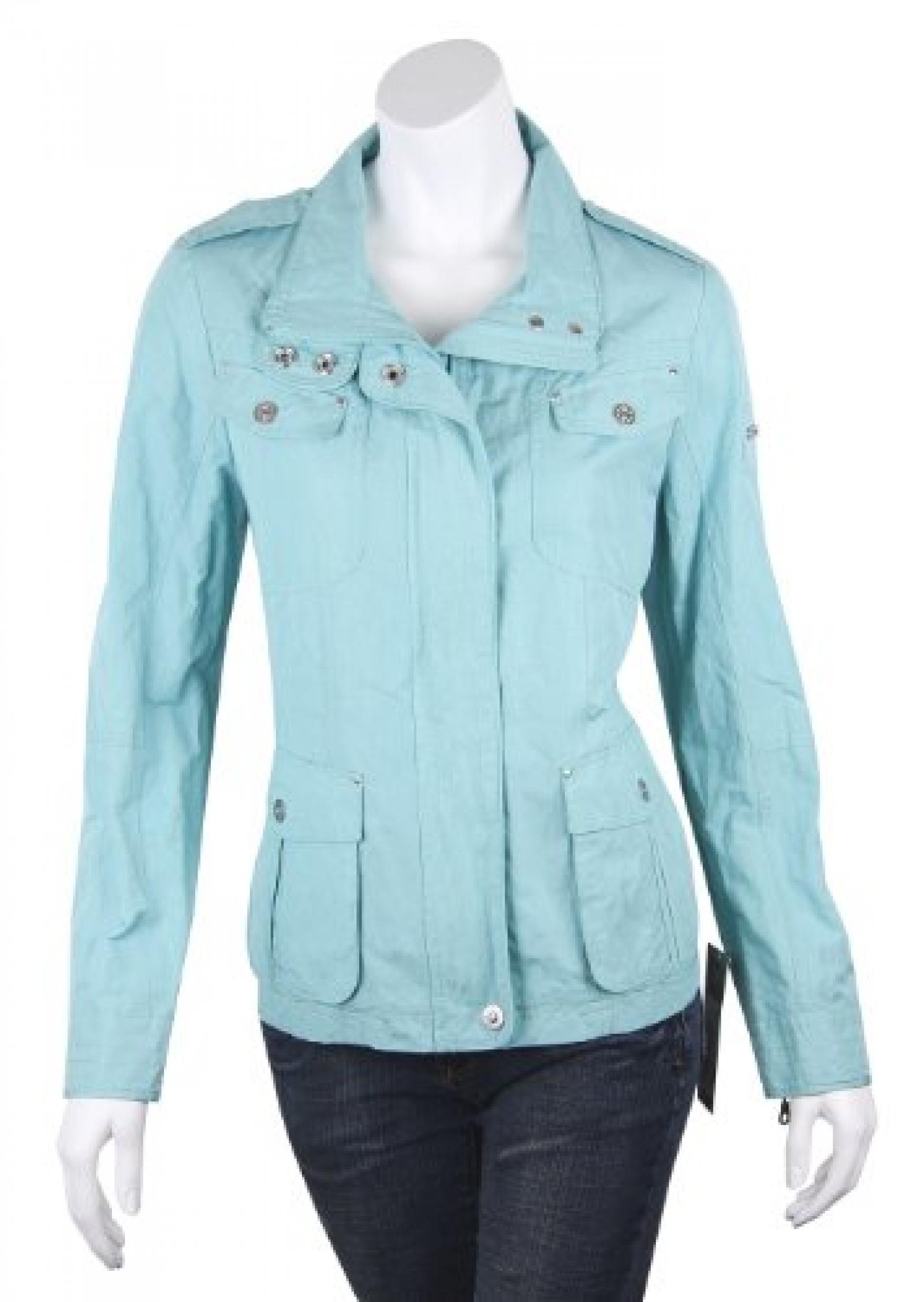 WEGA Fashion &Uuml;bergangsjacke mit Crashoptik hellblau 