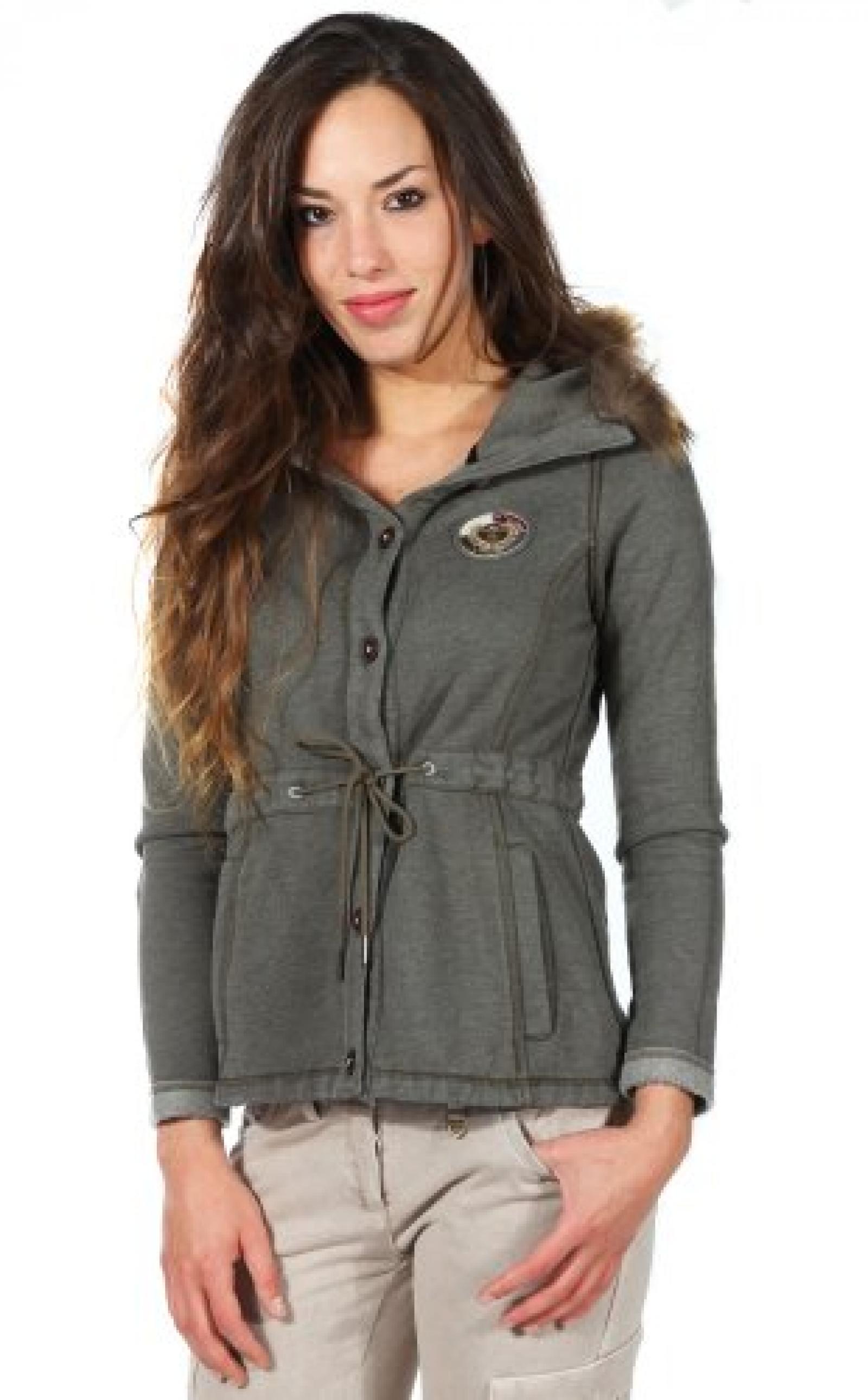 Aeronautica Militare Damen Uebergangsjacken Taupe Giacca AF024DF139 Aeronautica Militare Damen Uebergangsjacken Taupe Giacca AF024DF139
