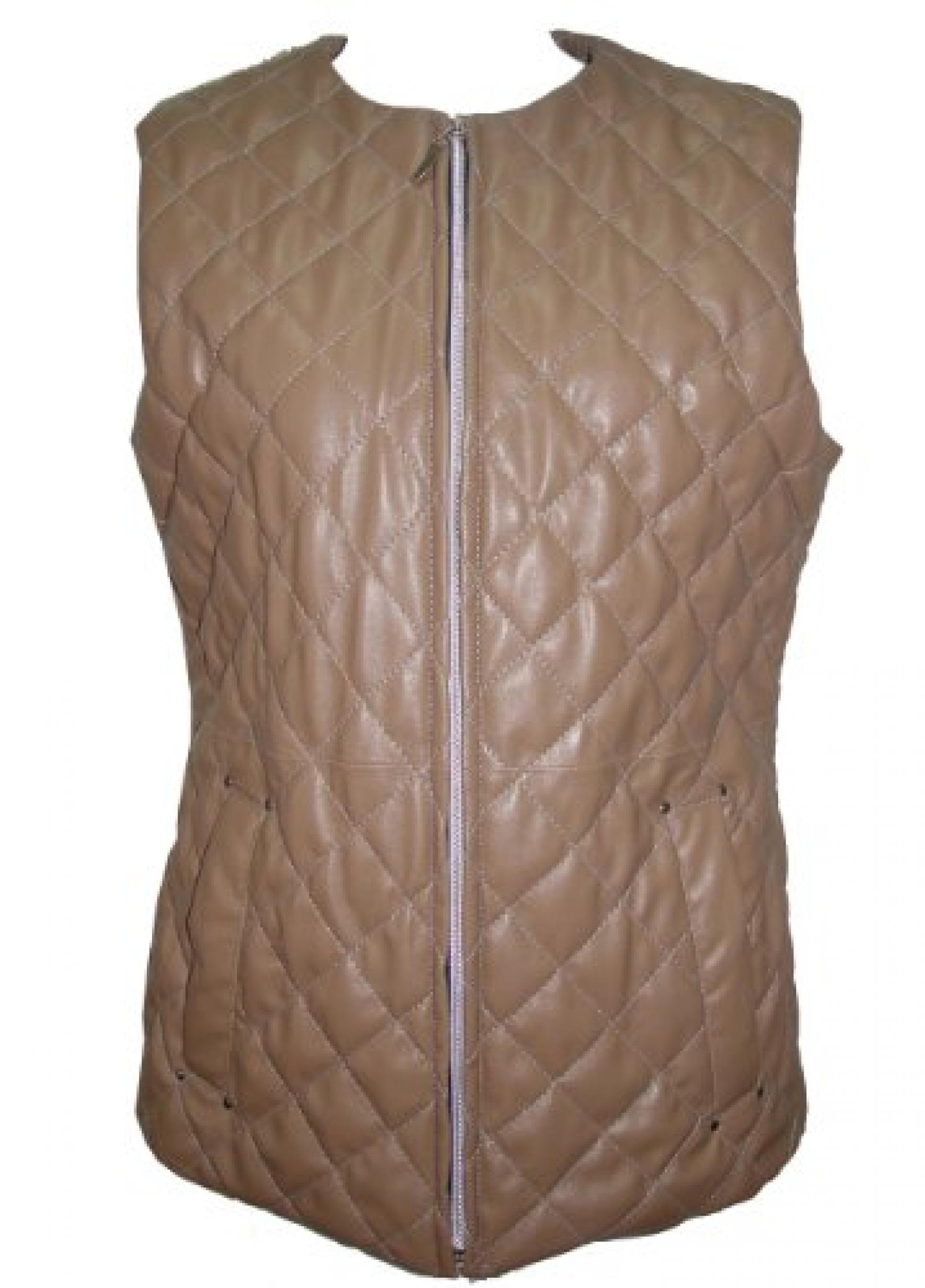 Paccilo FREE tailoring Women 4049 Leather Vest 