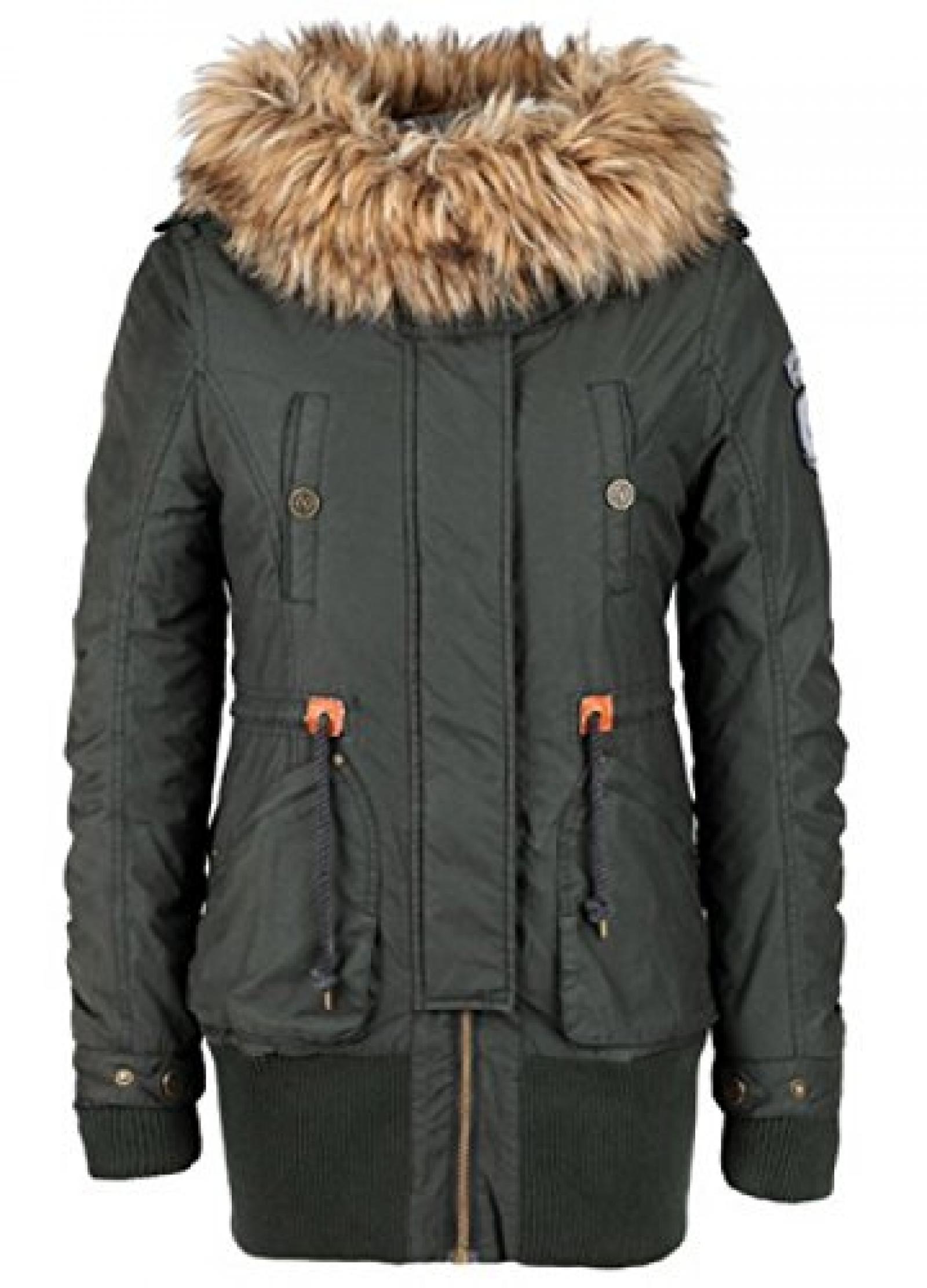 Alife & Famous Alva Jacket, Damen Winterjacke, oliv 