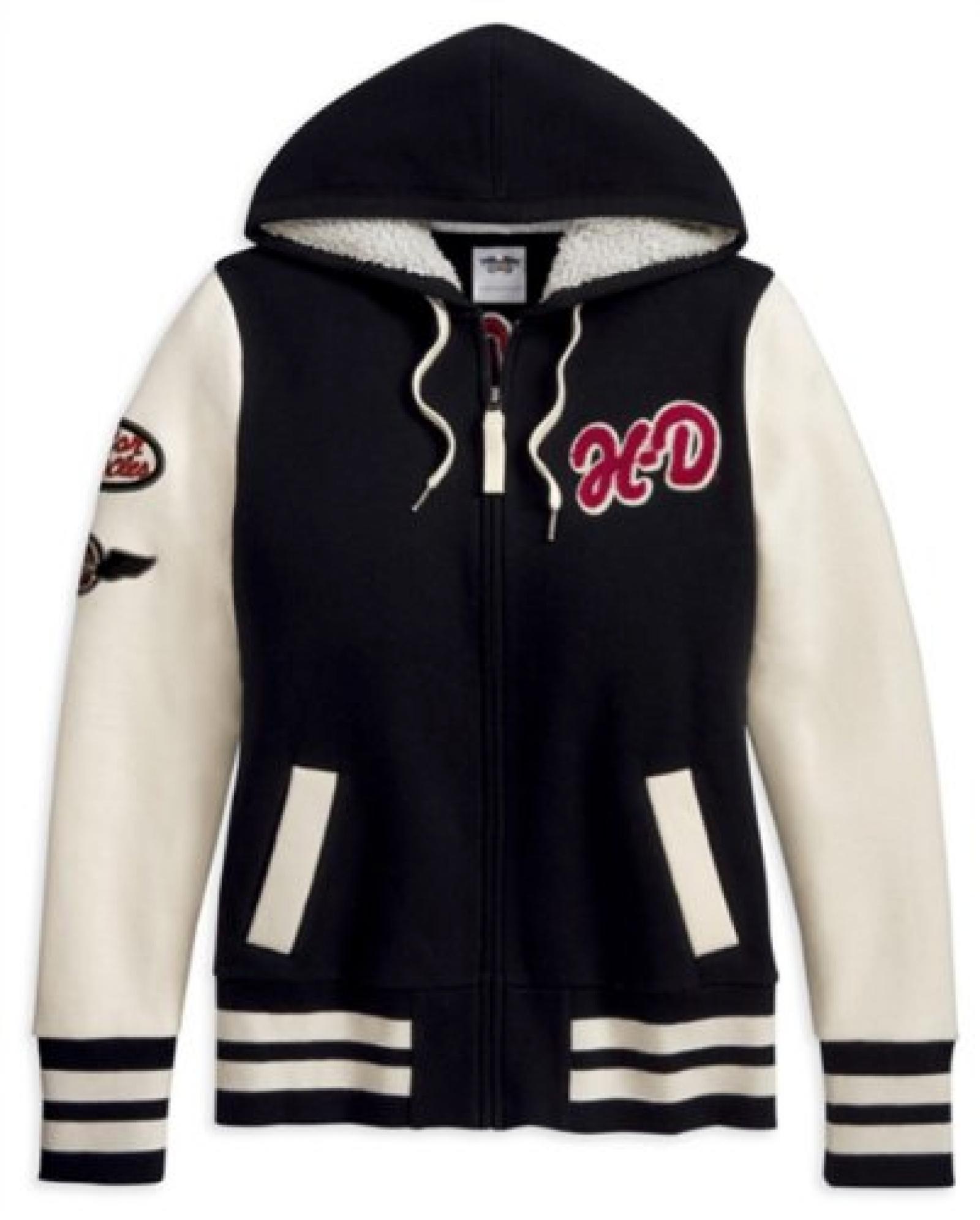Harley-Davidson Colorblocked Activewear Jacket with Chenille Graphics 96040-13VW Damen Outerwear Harley-Davidson Colorblocked Activewear Jacket with Chenille Graphics 96040-13VW Damen Outerwear